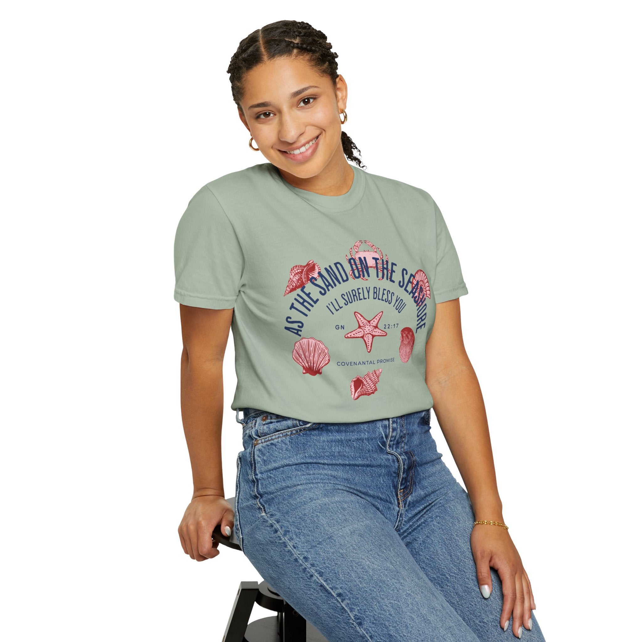 As the Sand on the Seashore - Sea Shells Graphic Tee