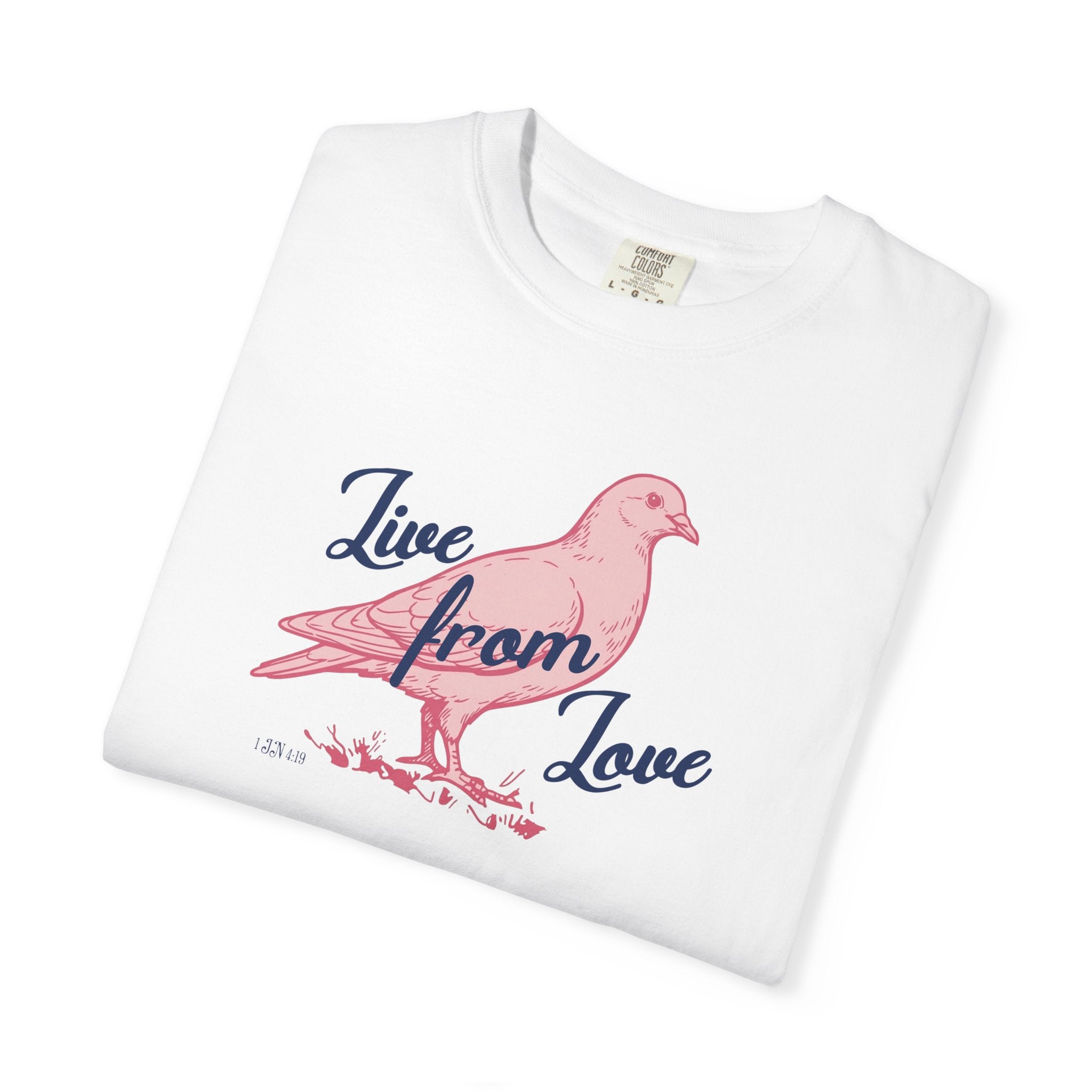 Live From Love - Dove Graphic Tee (Pink)
