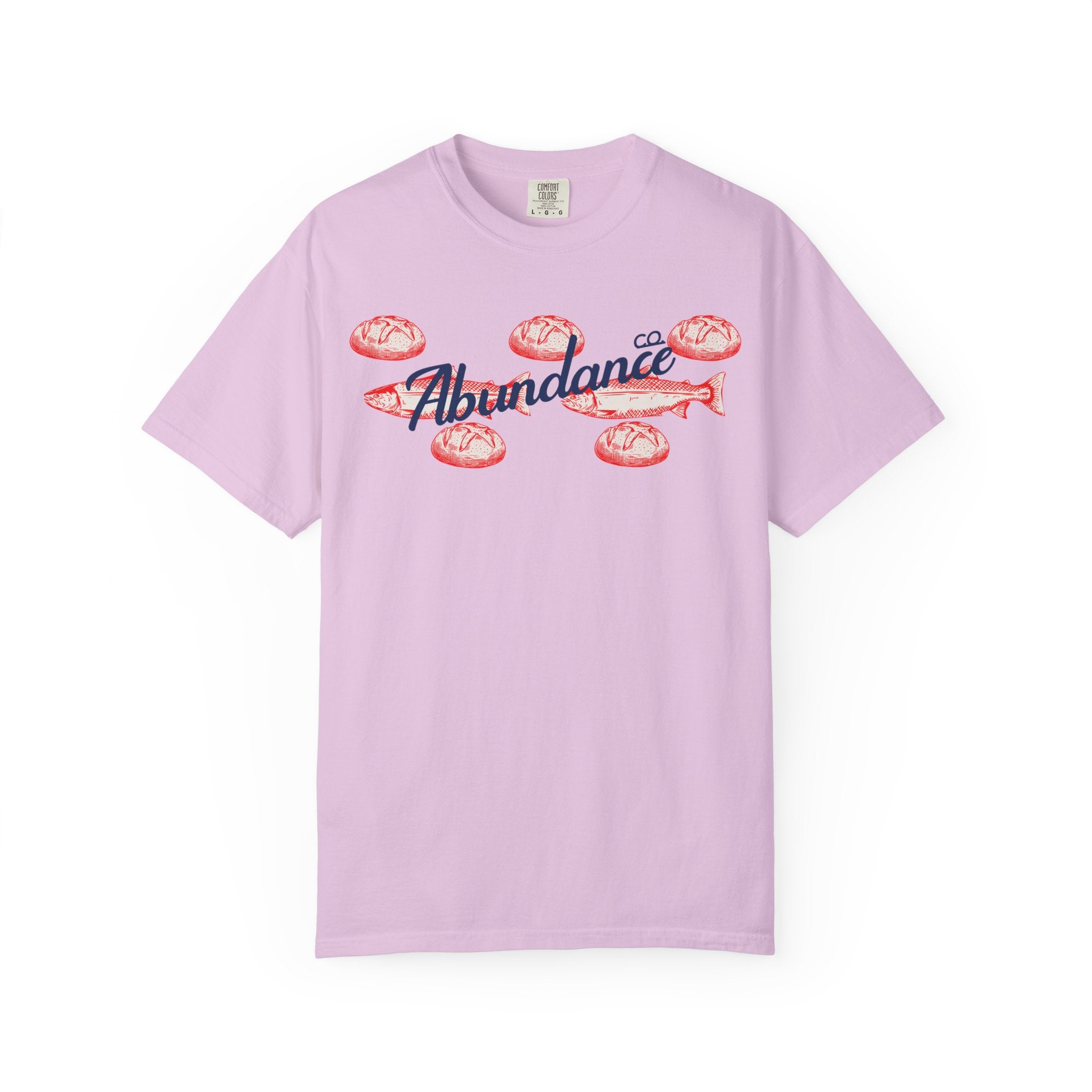 Abundance Fish & Shells T-Shirt — Coastal Seafood Graphic Tee