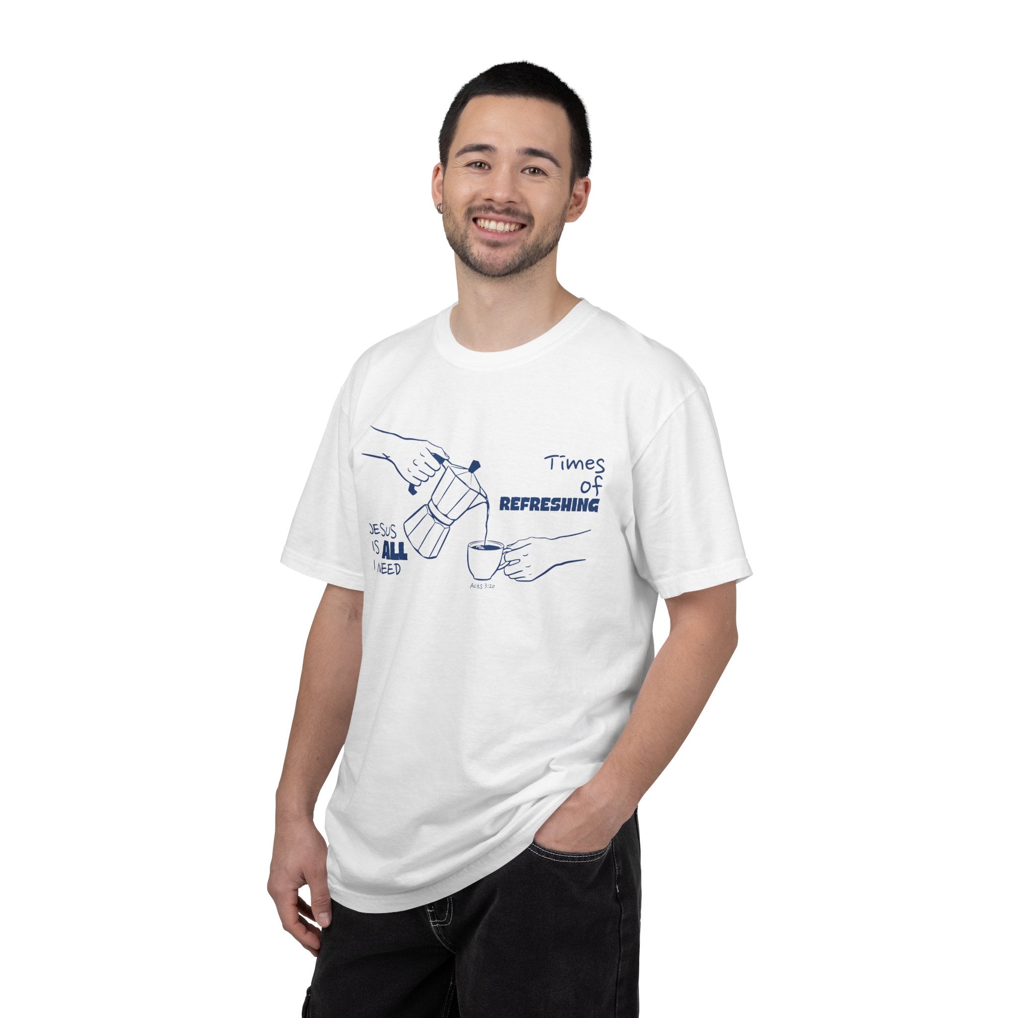 Times of Refreshing Coffee Graphic T-Shirt