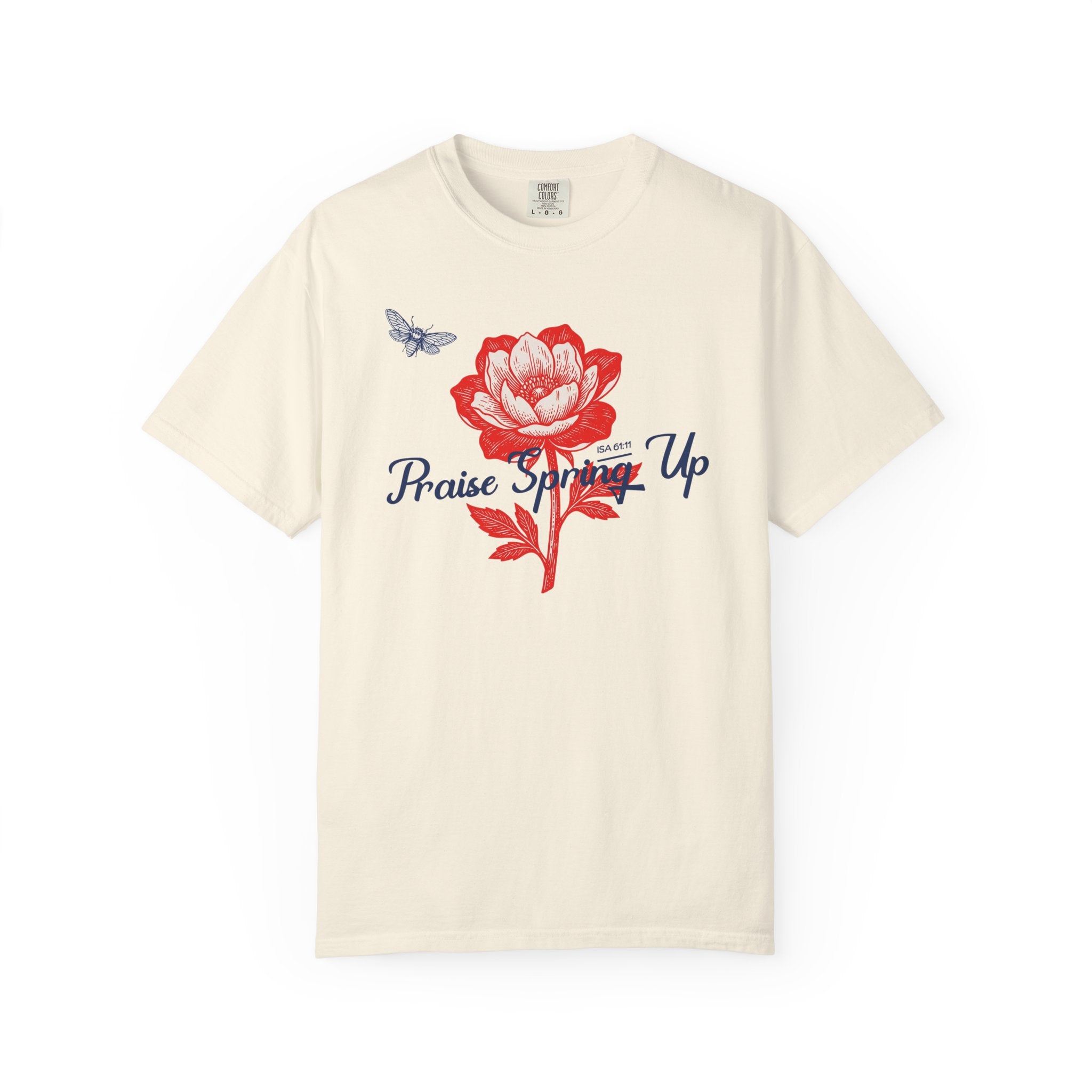 Praise Spring Up - Floral Butterfly T-Shirt