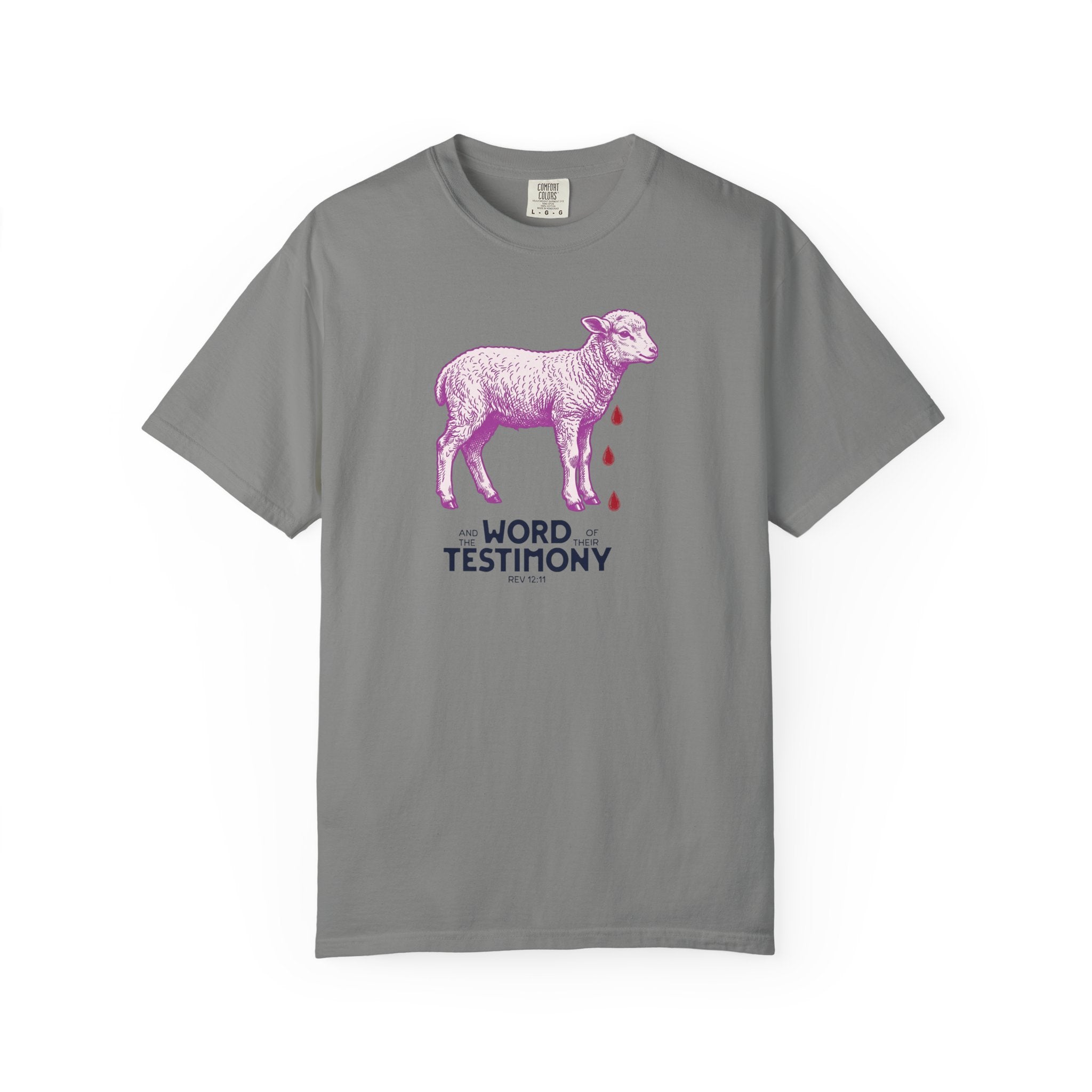 Lamb of God with Word of their Testimony - Lamb T-Shirt