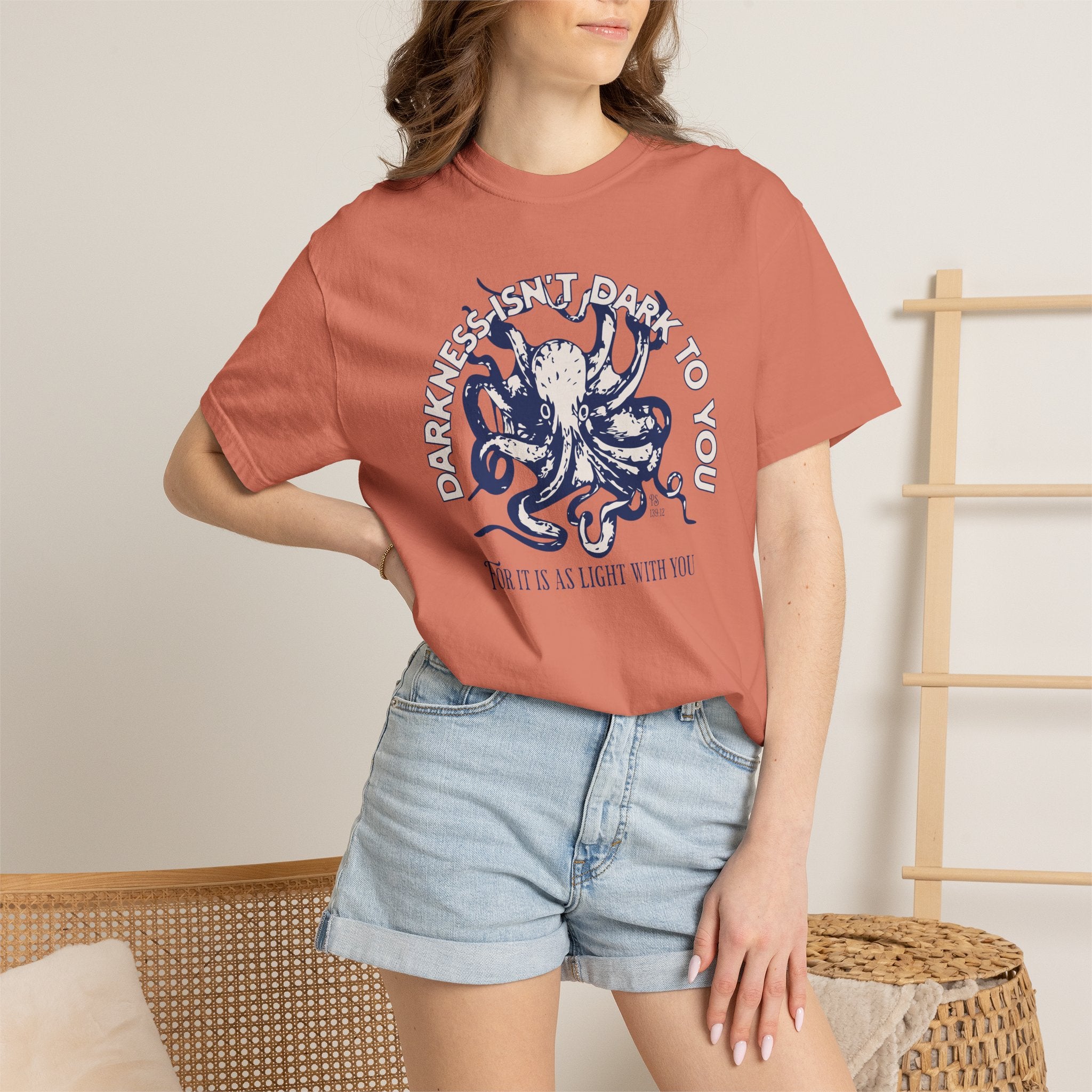 Darkness Is Not Dark to You - Octopus T-shirt