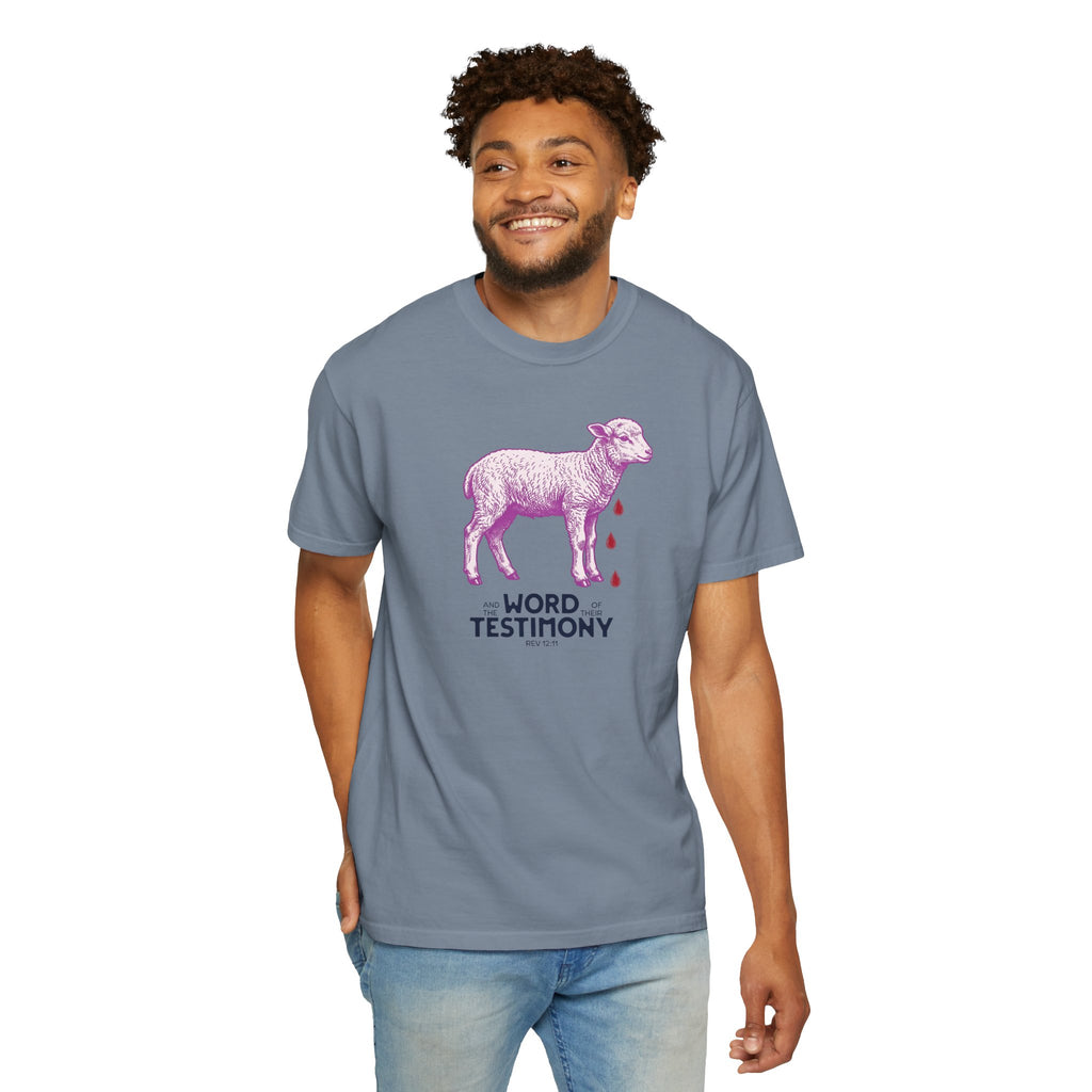 Lamb of God with Word of their Testimony - Lamb T-Shirt