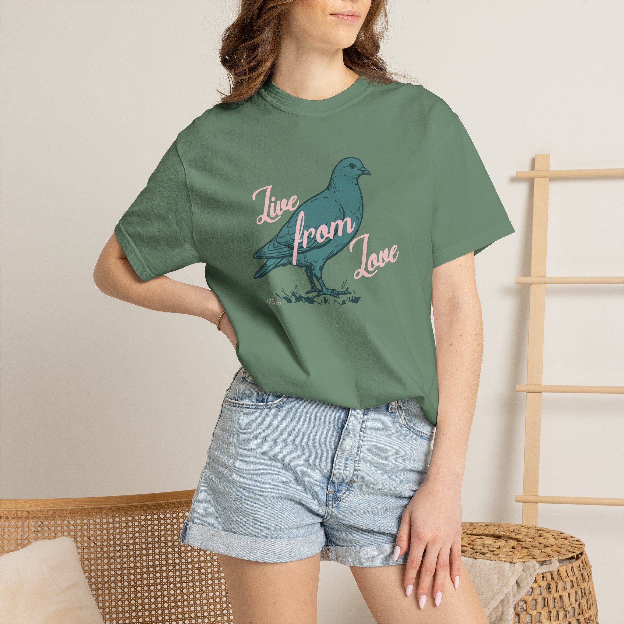 Live From Love - Dove Graphic Tee (Blue)