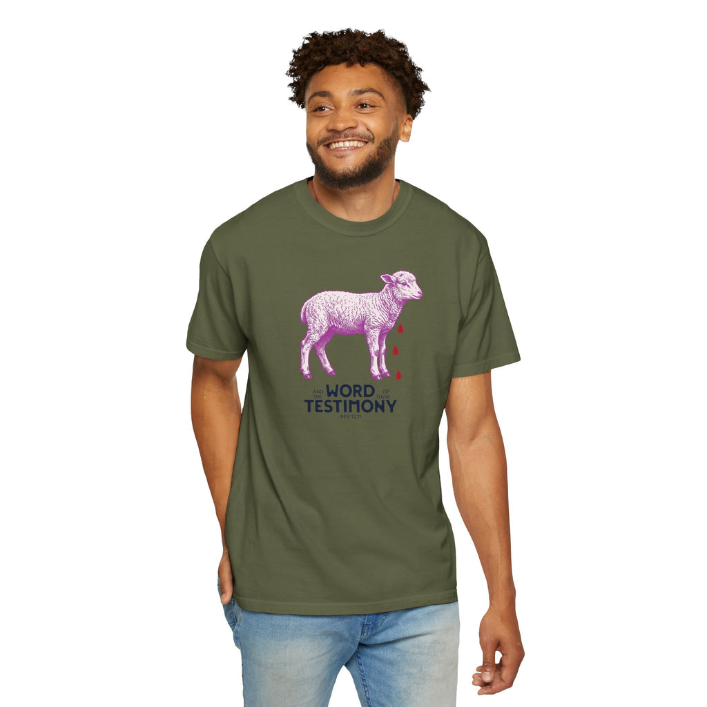 Lamb of God with Word of their Testimony - Lamb T-Shirt