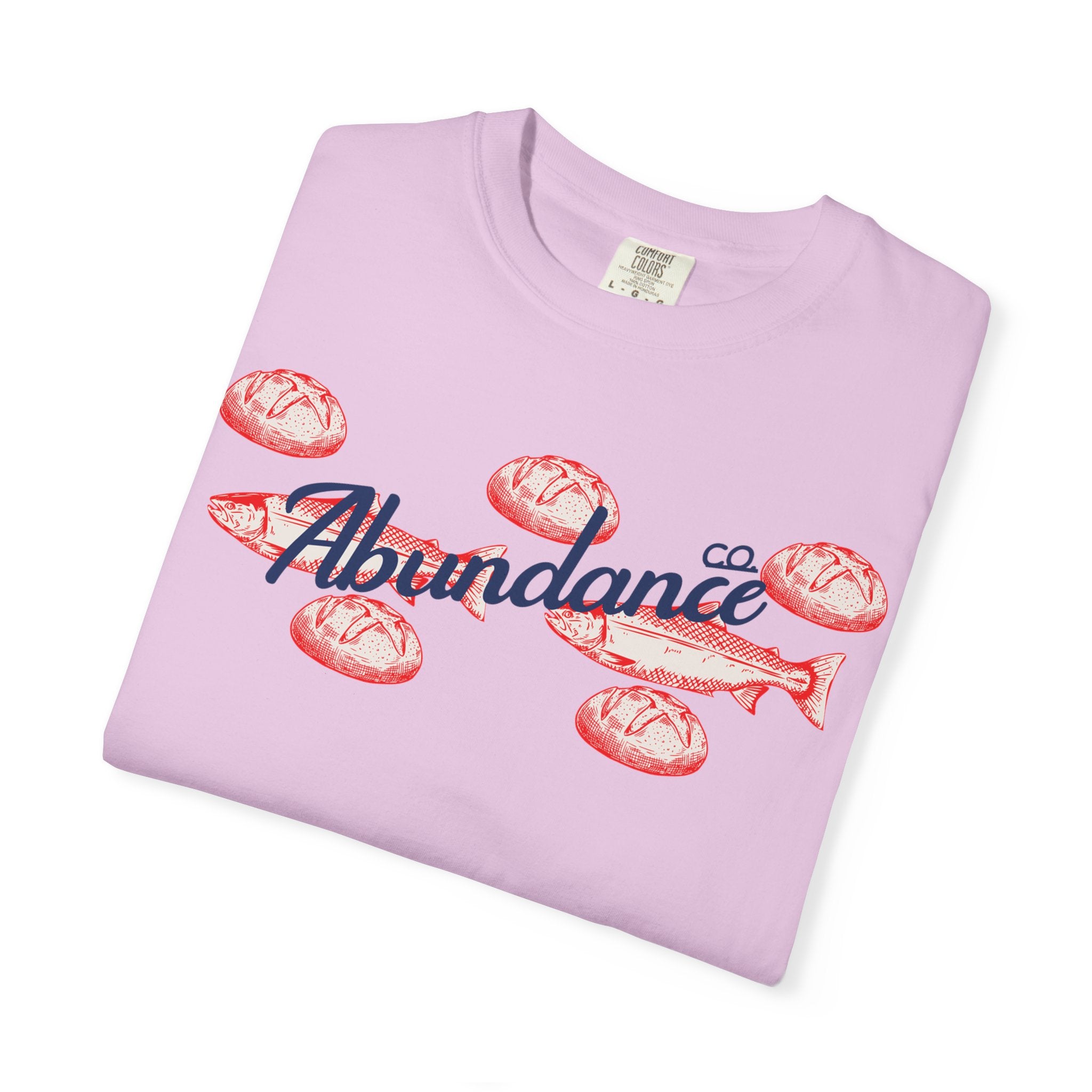Abundance Fish & Shells T-Shirt — Coastal Seafood Graphic Tee