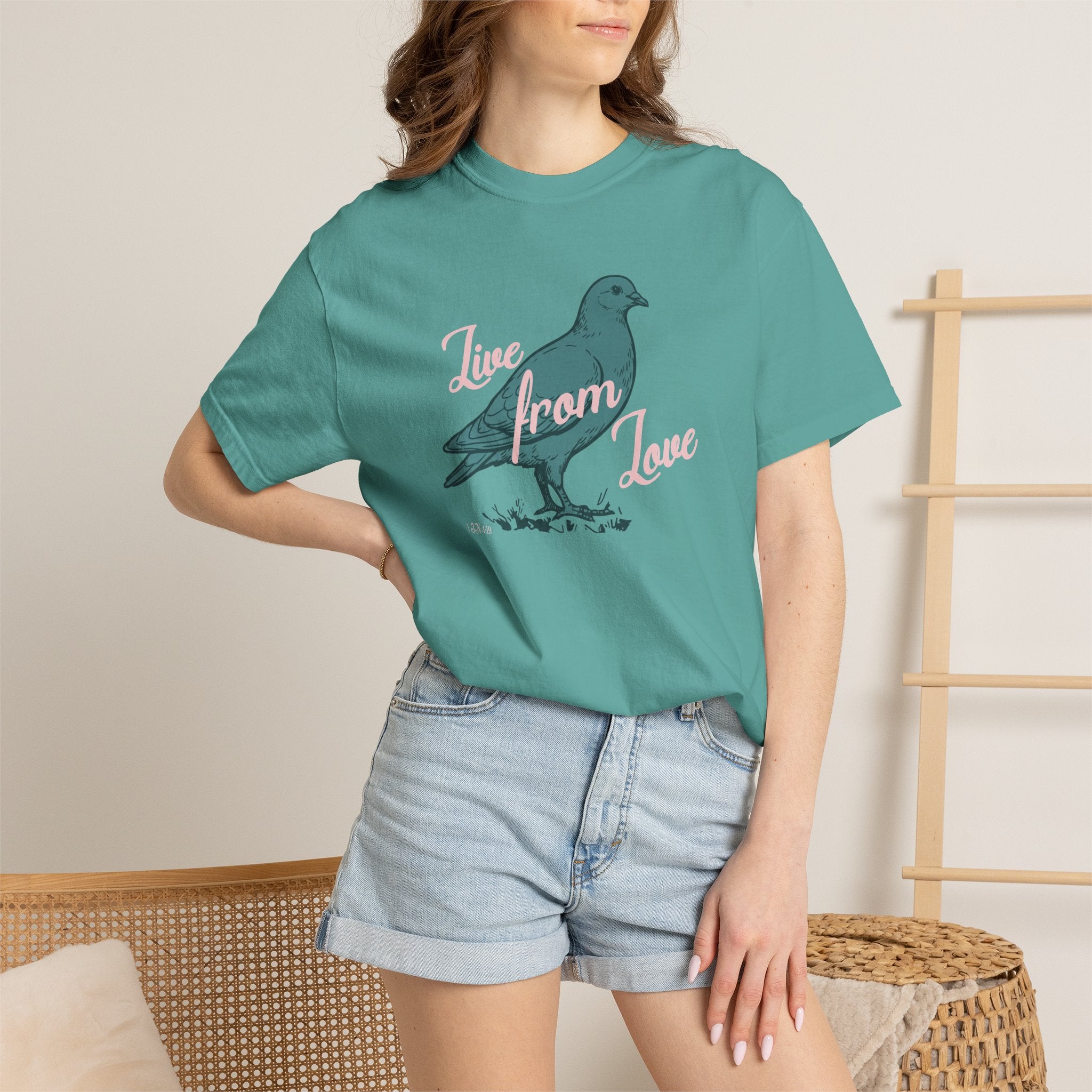 Live From Love - Dove Graphic Tee (Blue)