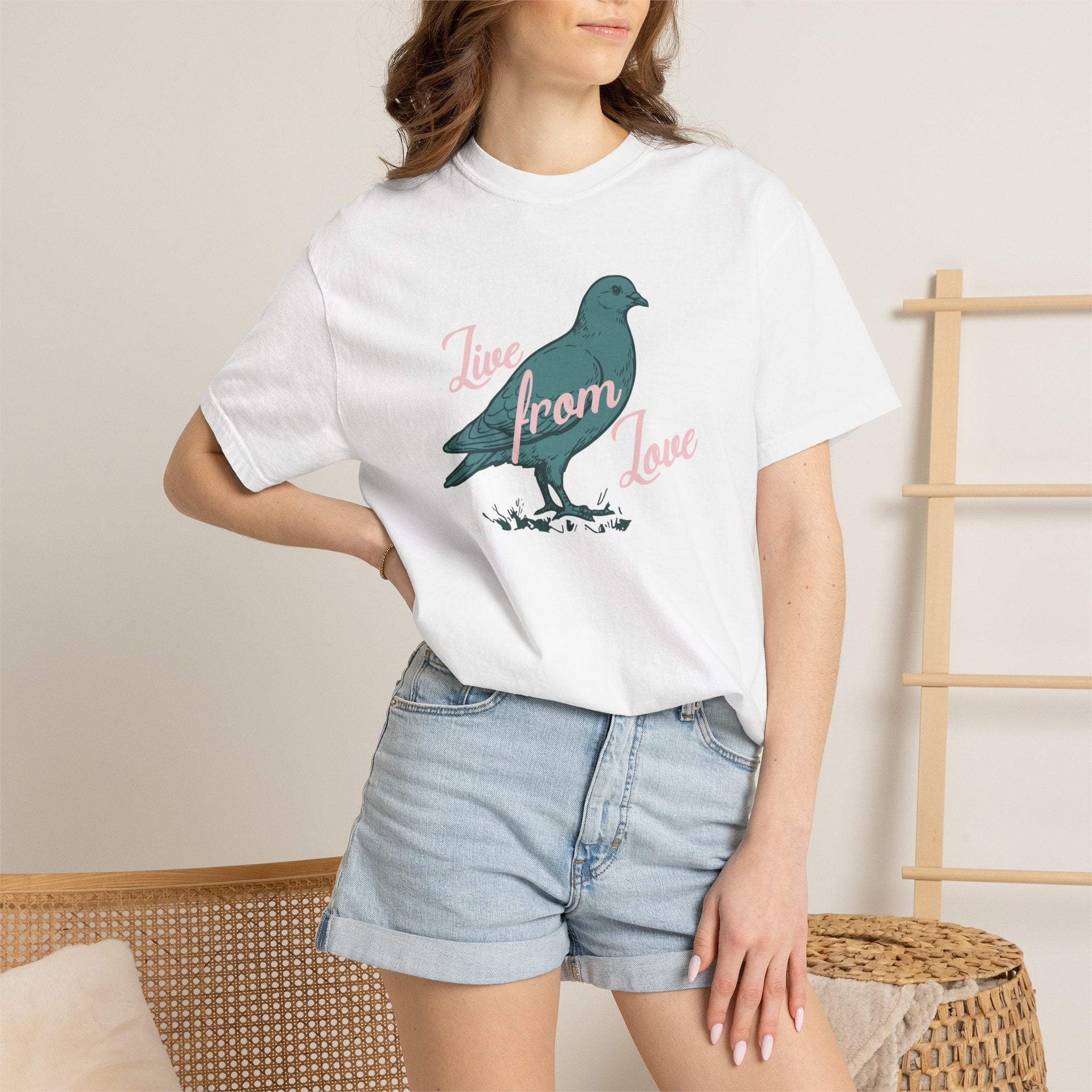 Live From Love - Dove Graphic Tee (Blue)