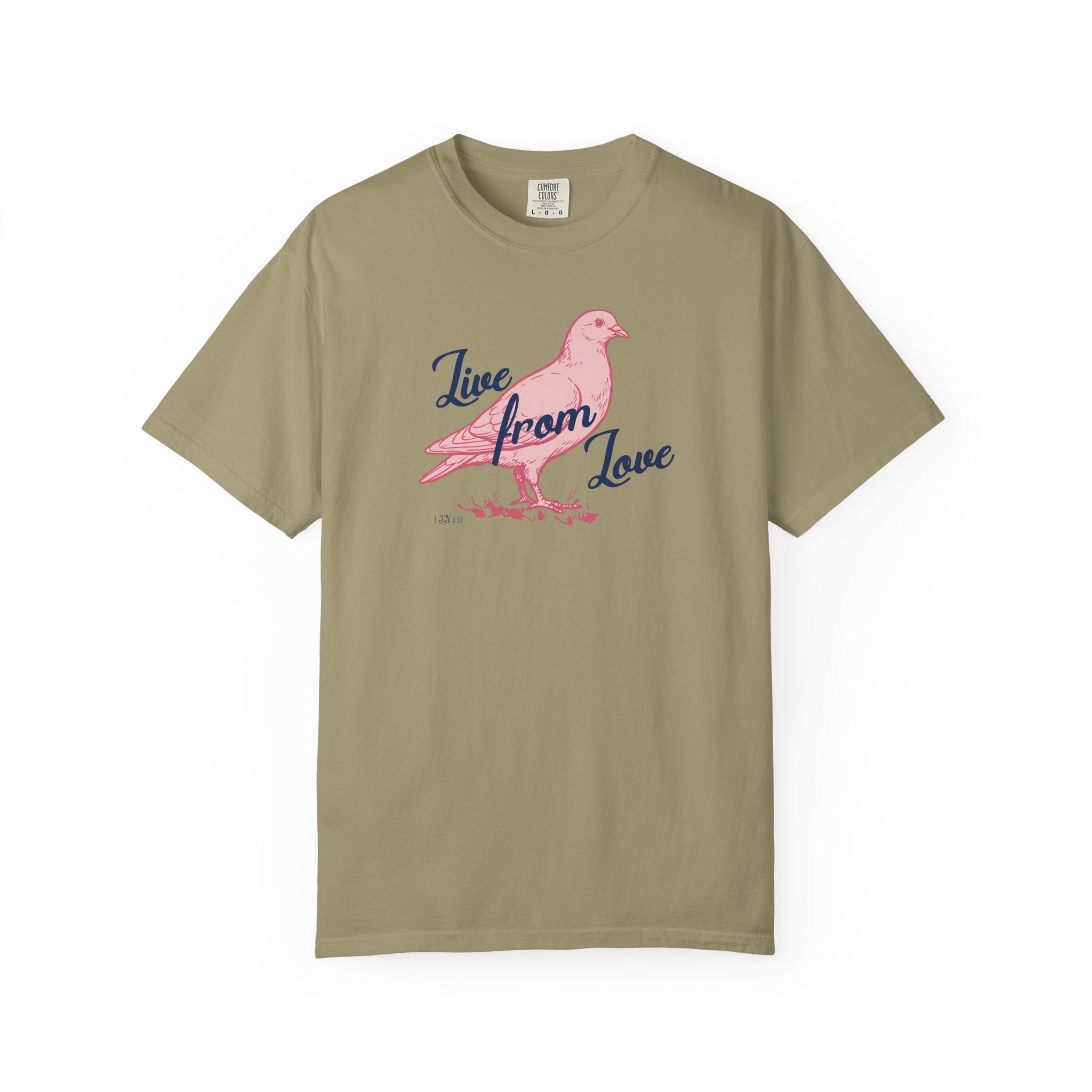 Live From Love - Dove Graphic Tee (Pink)