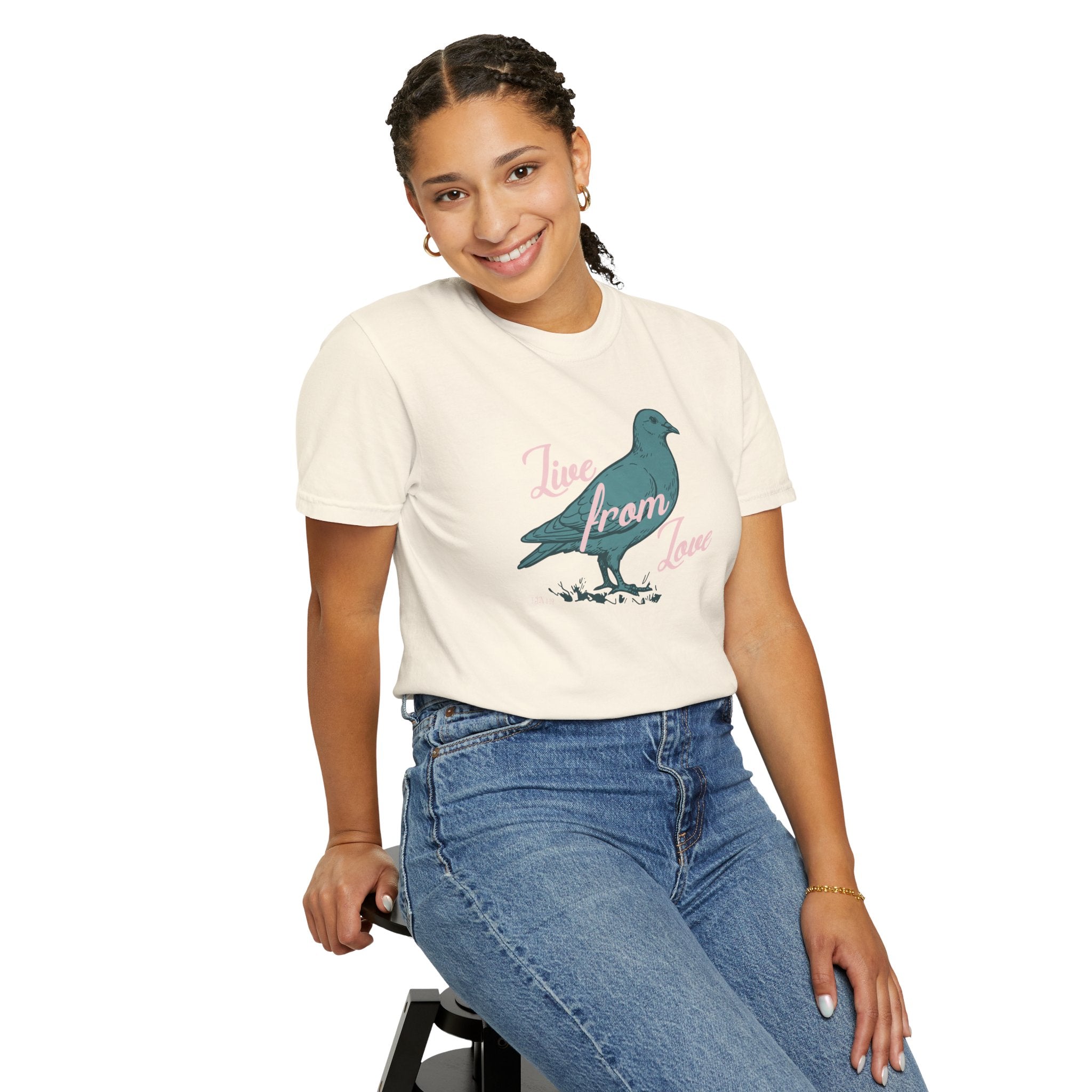 Live From Love - Dove Graphic Tee (Blue)