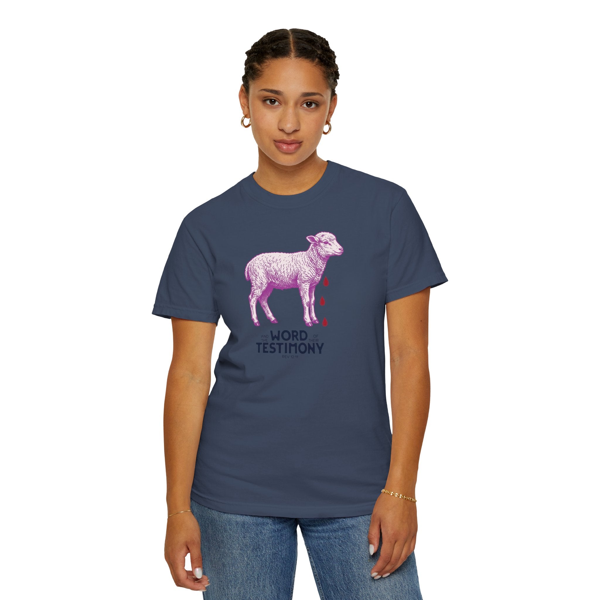 Lamb of God with Word of their Testimony - Lamb T-Shirt