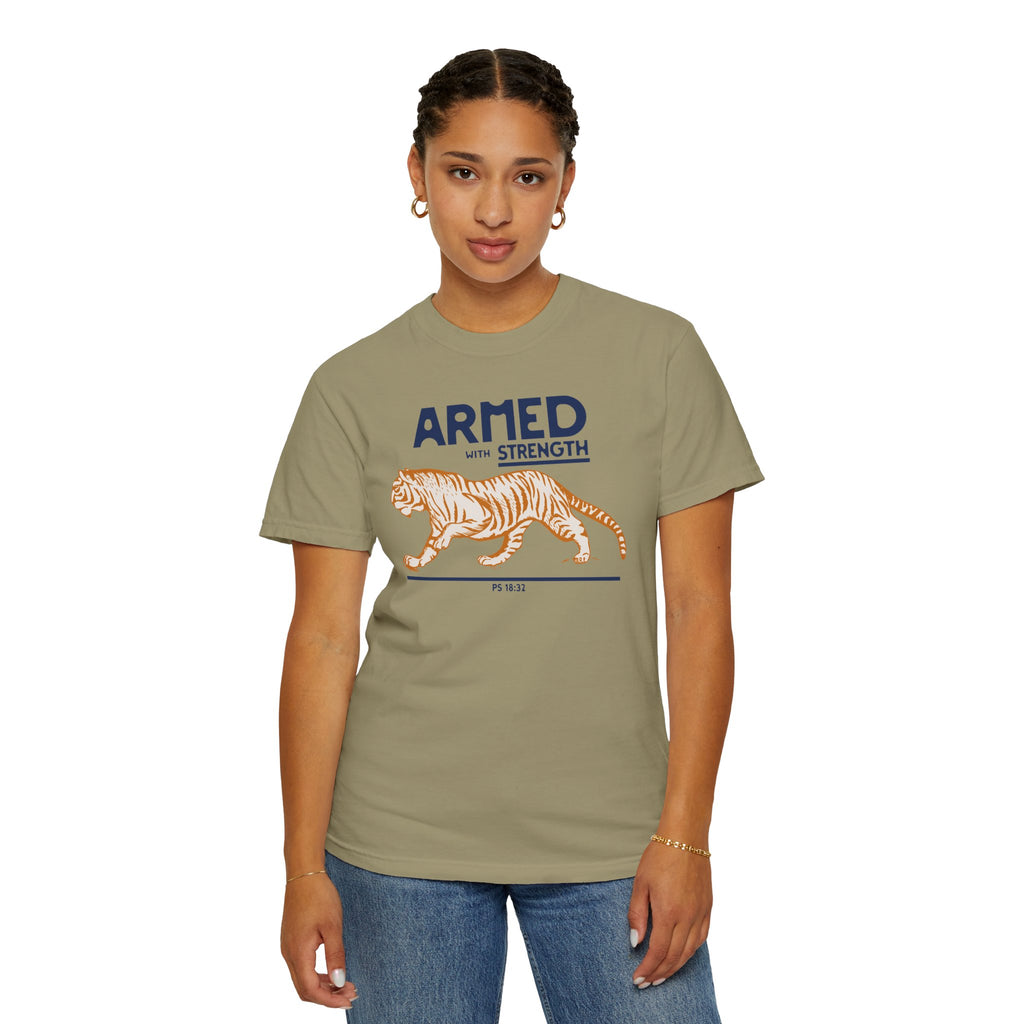 Armed with Strength - Tiger T-Shirt