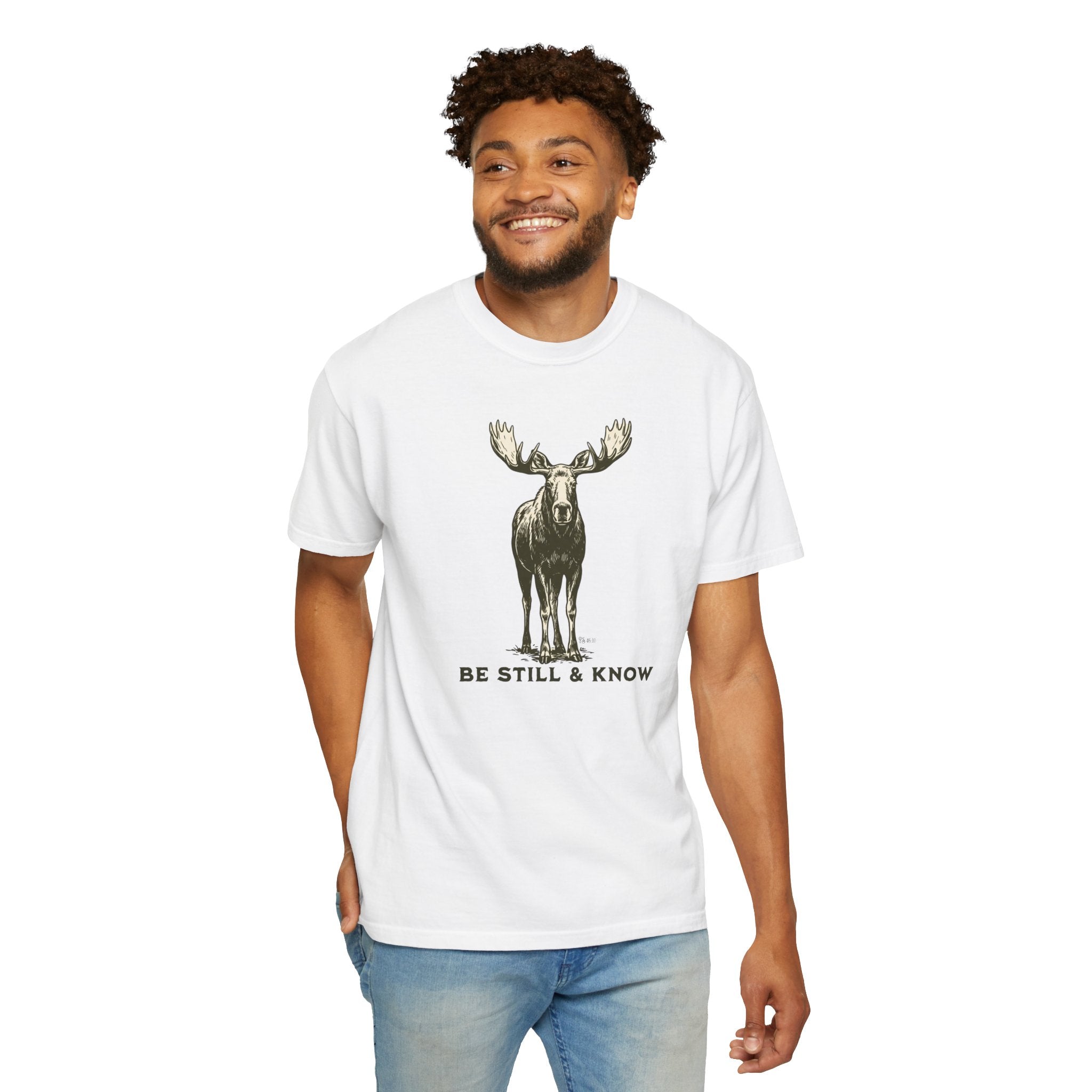 Be Still & Know Moose Graphic T-Shirt