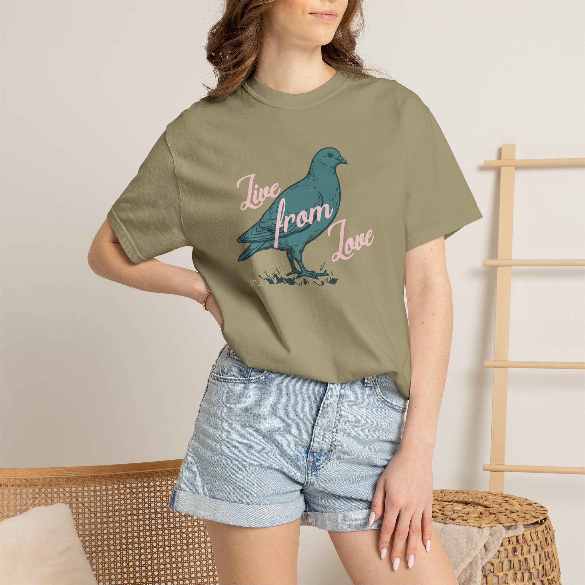 Live From Love - Dove Graphic Tee (Blue)
