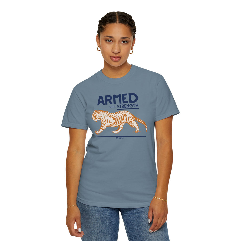 Armed with Strength - Tiger T-Shirt