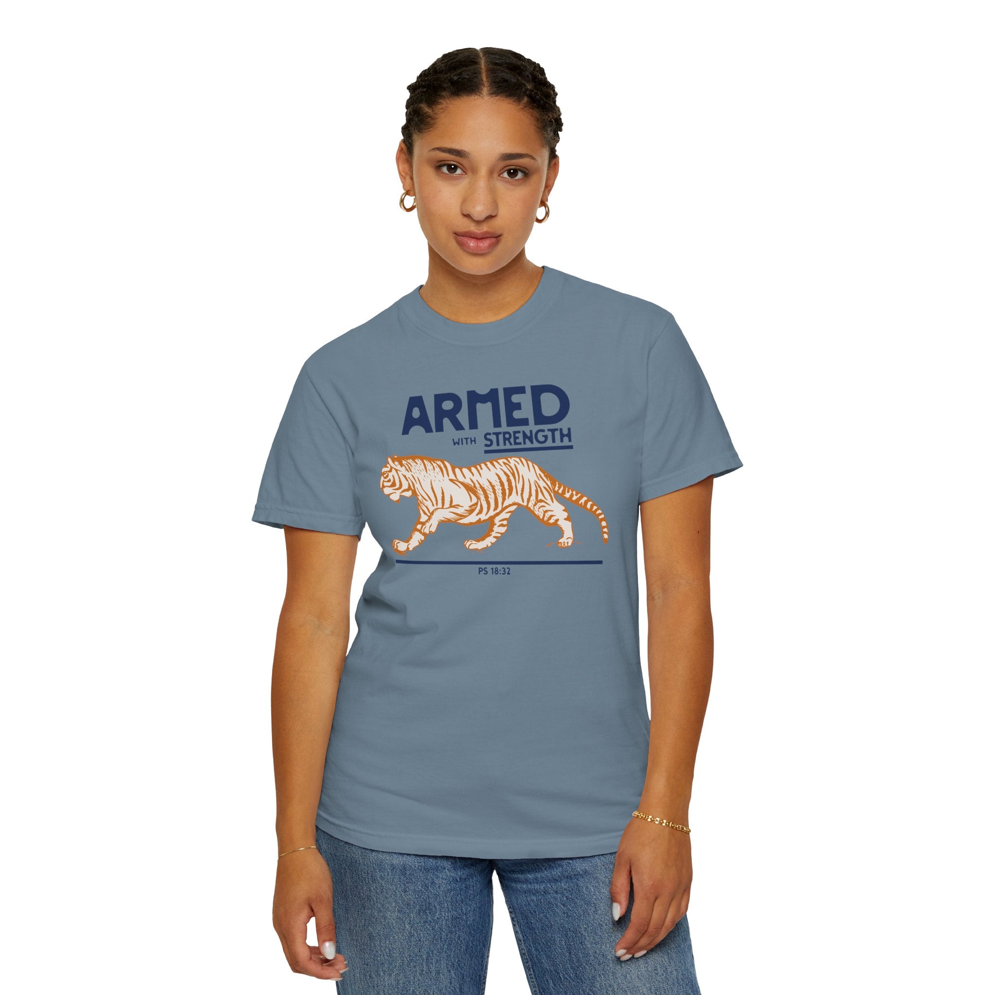 Armed with Strength - Tiger T-Shirt