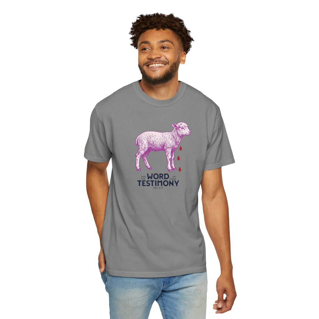 Lamb of God with Word of their Testimony - Lamb T-Shirt