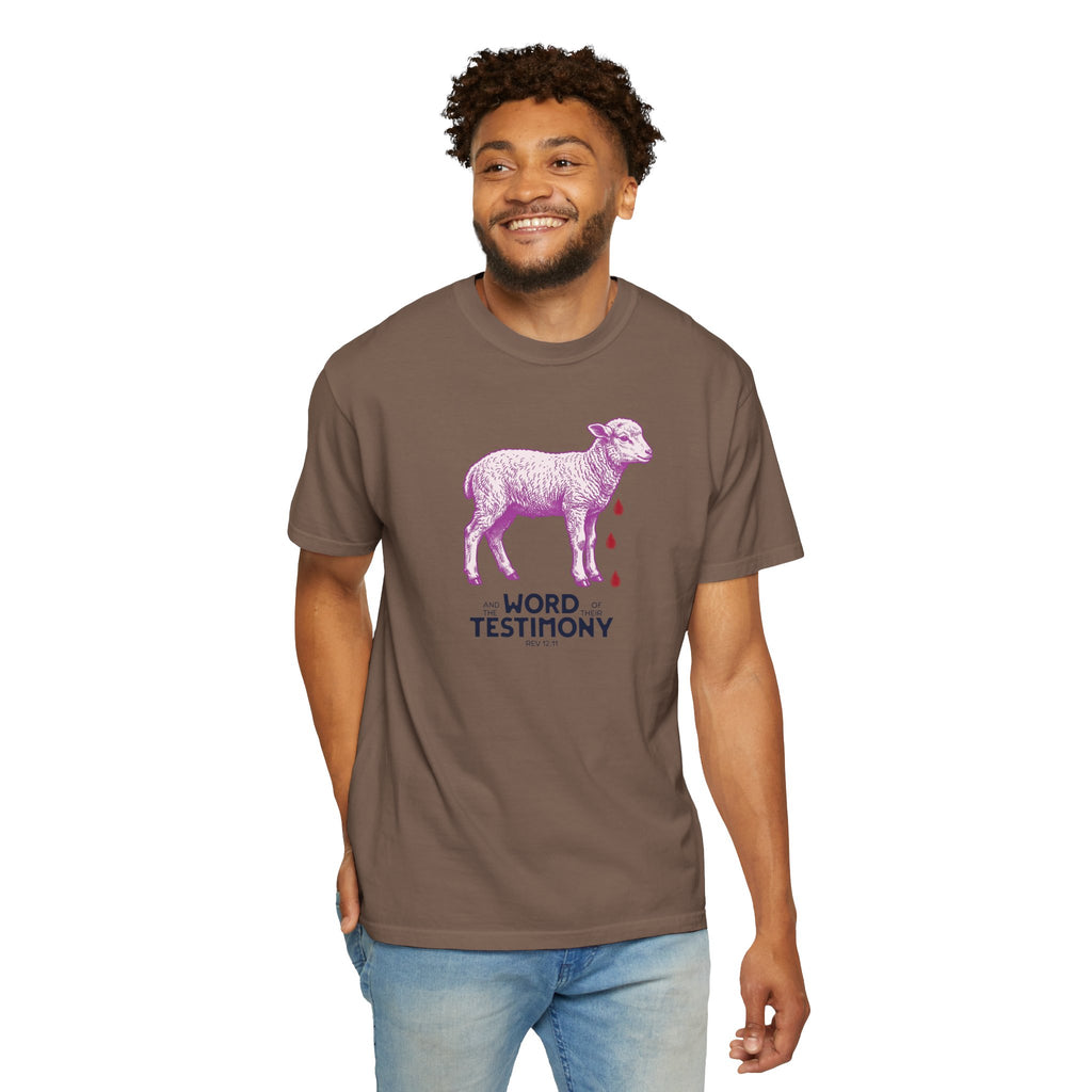 Lamb of God with Word of their Testimony - Lamb T-Shirt