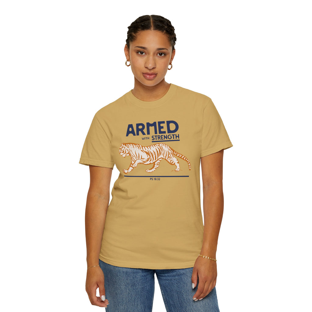 Armed with Strength - Tiger T-Shirt