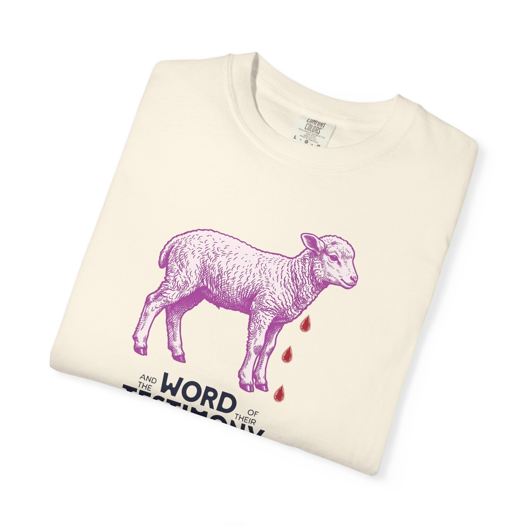 Lamb of God with Word of their Testimony - Lamb T-Shirt