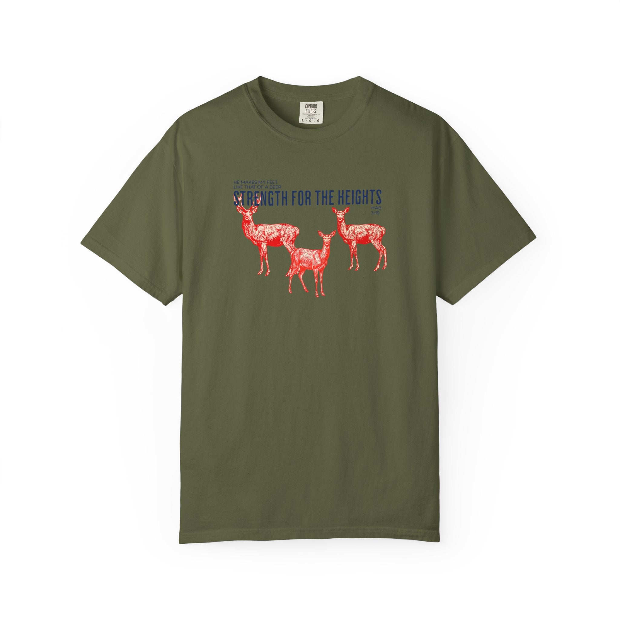 Strength for the Heights - Deer Graphic T-Shirt