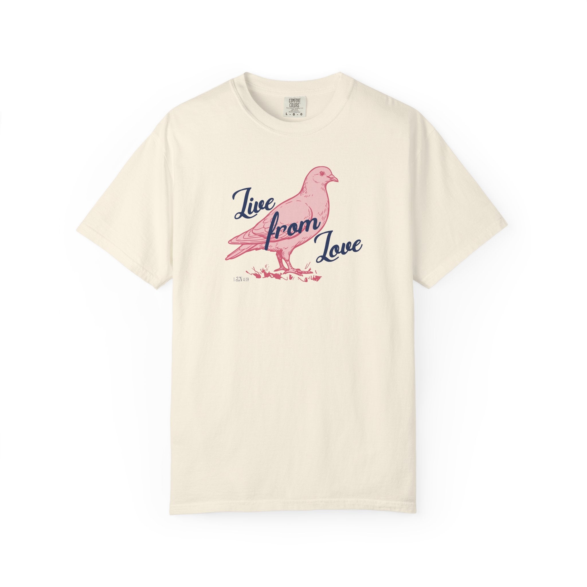 Live From Love - Dove Graphic Tee (Pink)