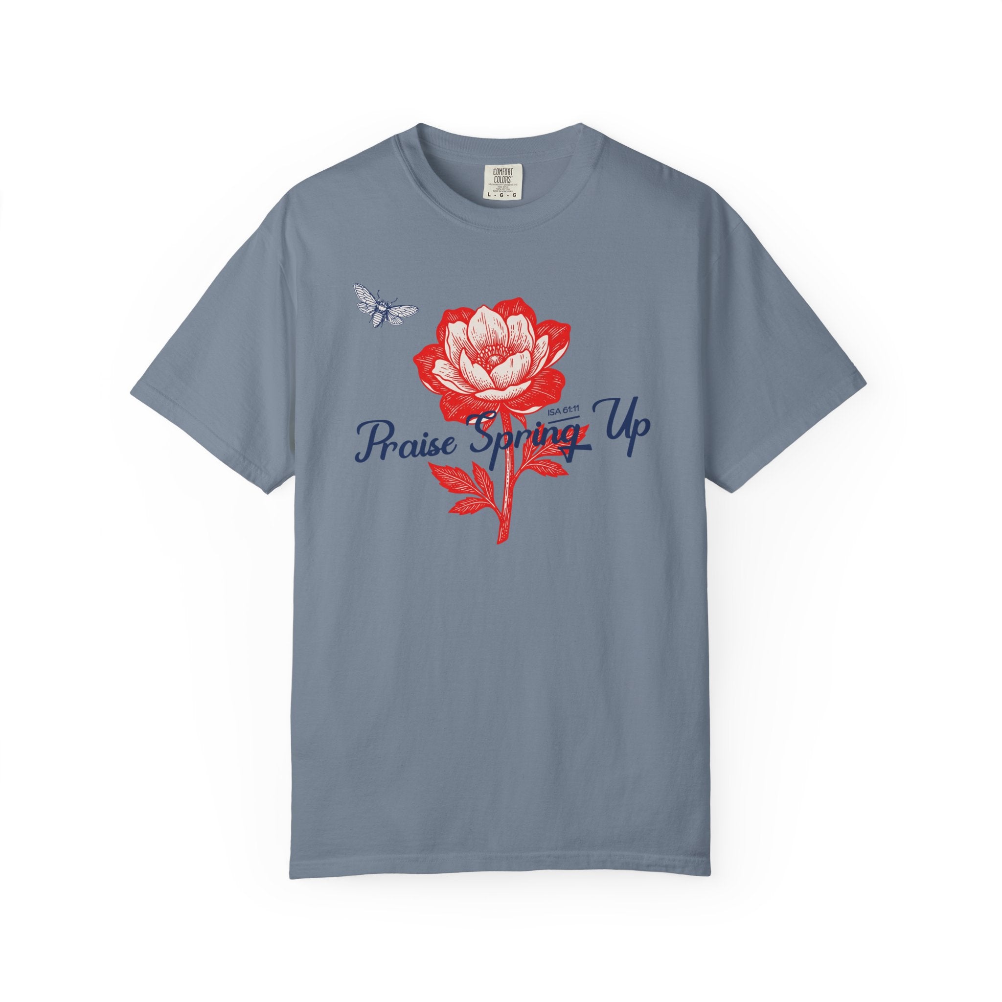 Praise Spring Up - Floral Butterfly T-Shirt
