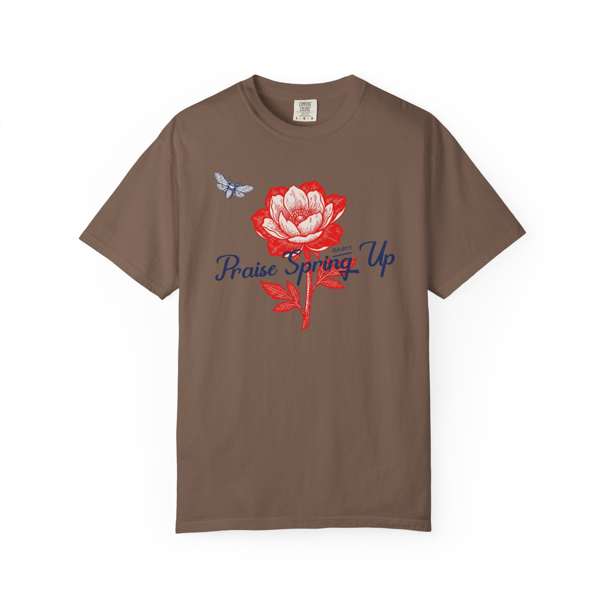 Praise Spring Up - Floral Butterfly T-Shirt
