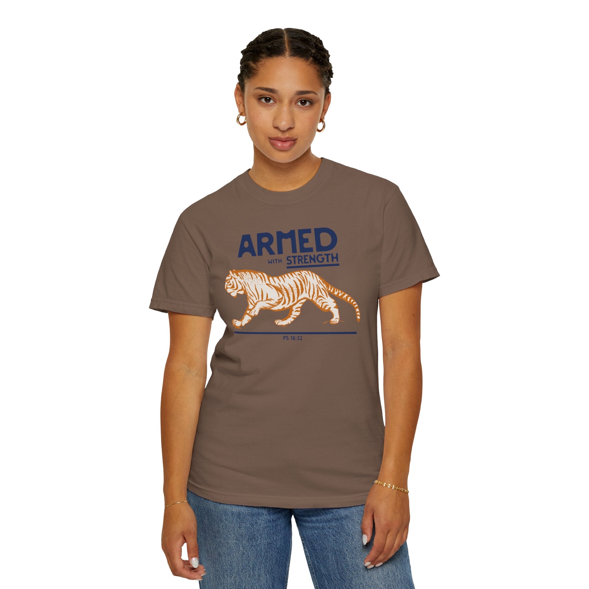 Armed with Strength - Tiger T-Shirt