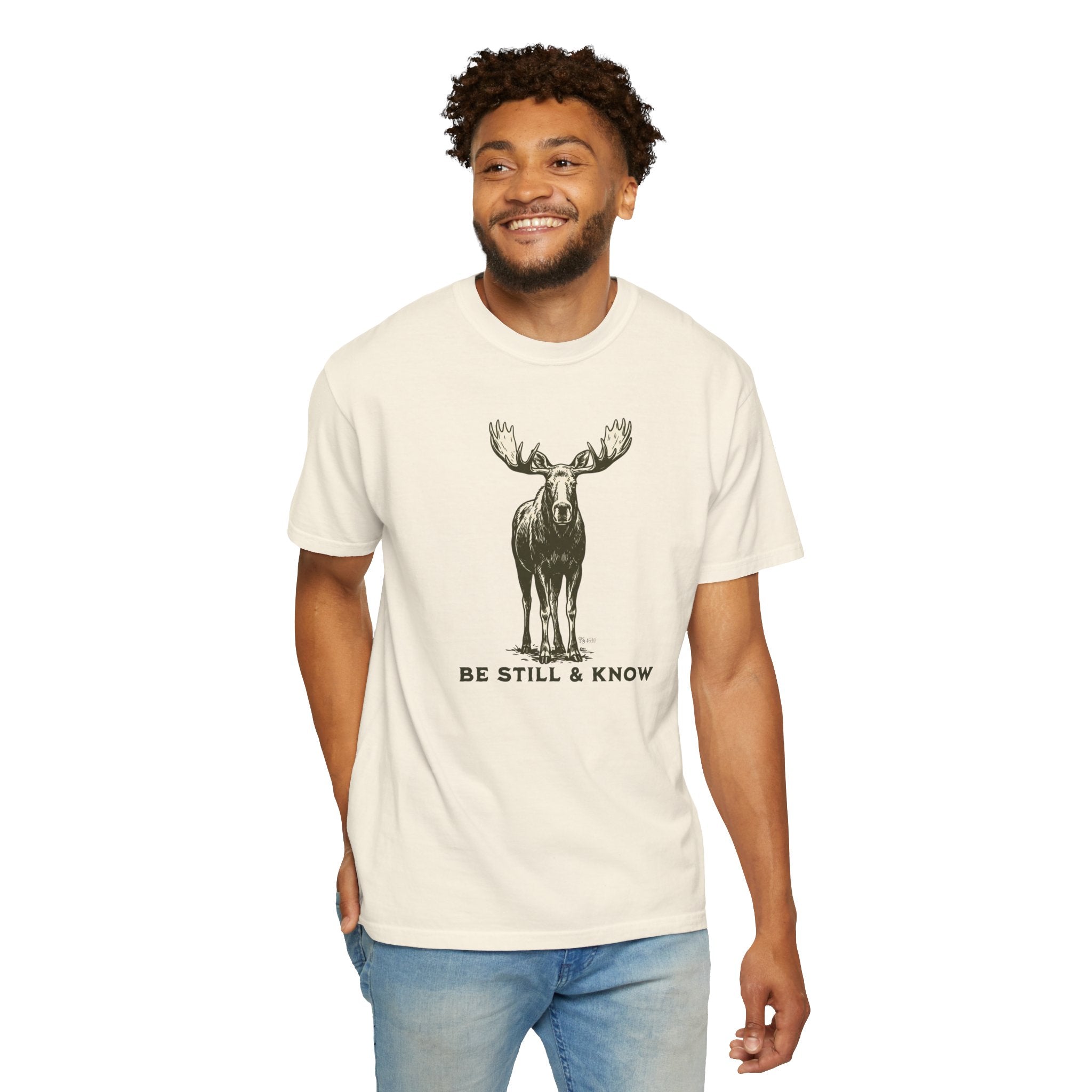 Be Still & Know Moose Graphic T-Shirt