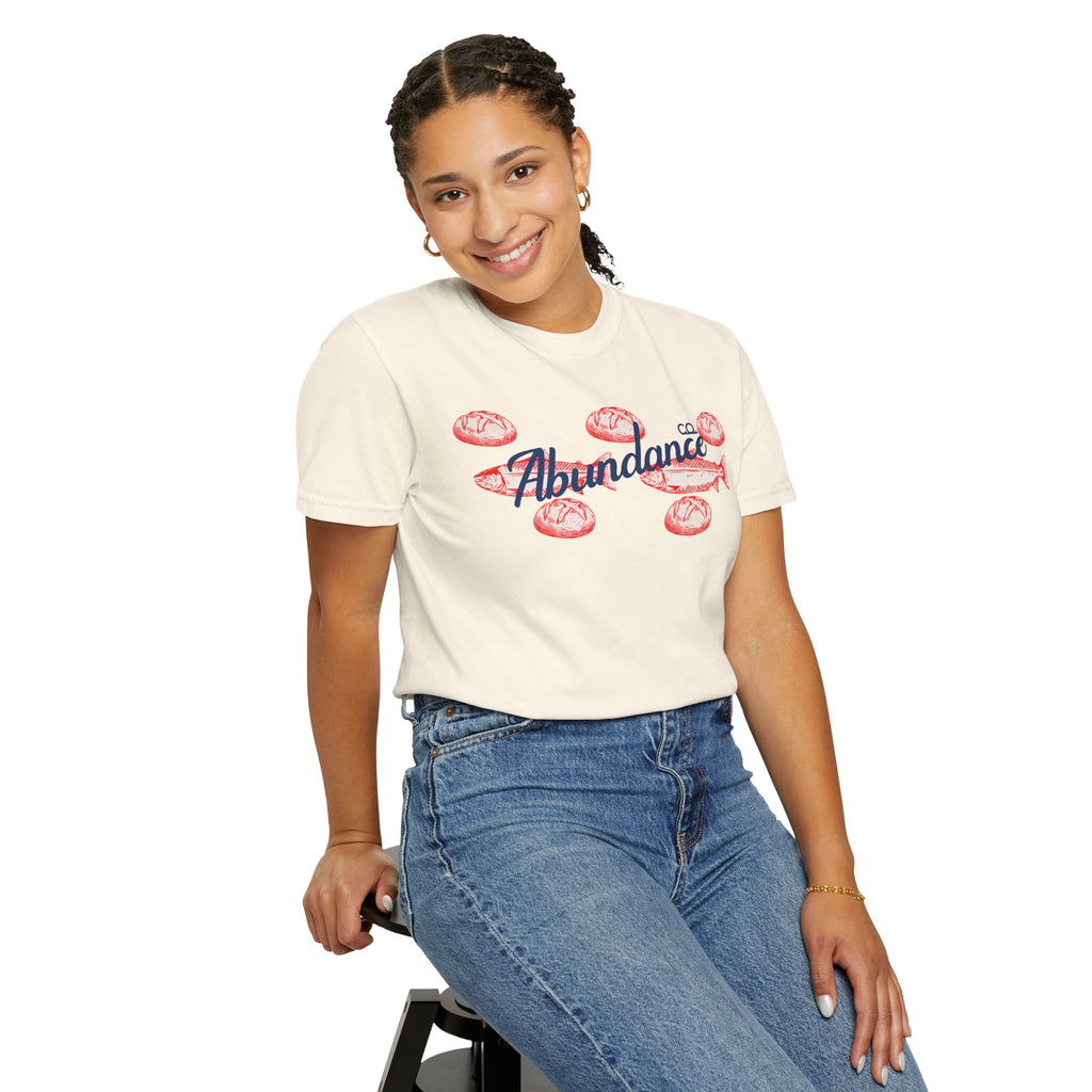 Abundance Fish & Shells T-Shirt — Coastal Seafood Graphic Tee