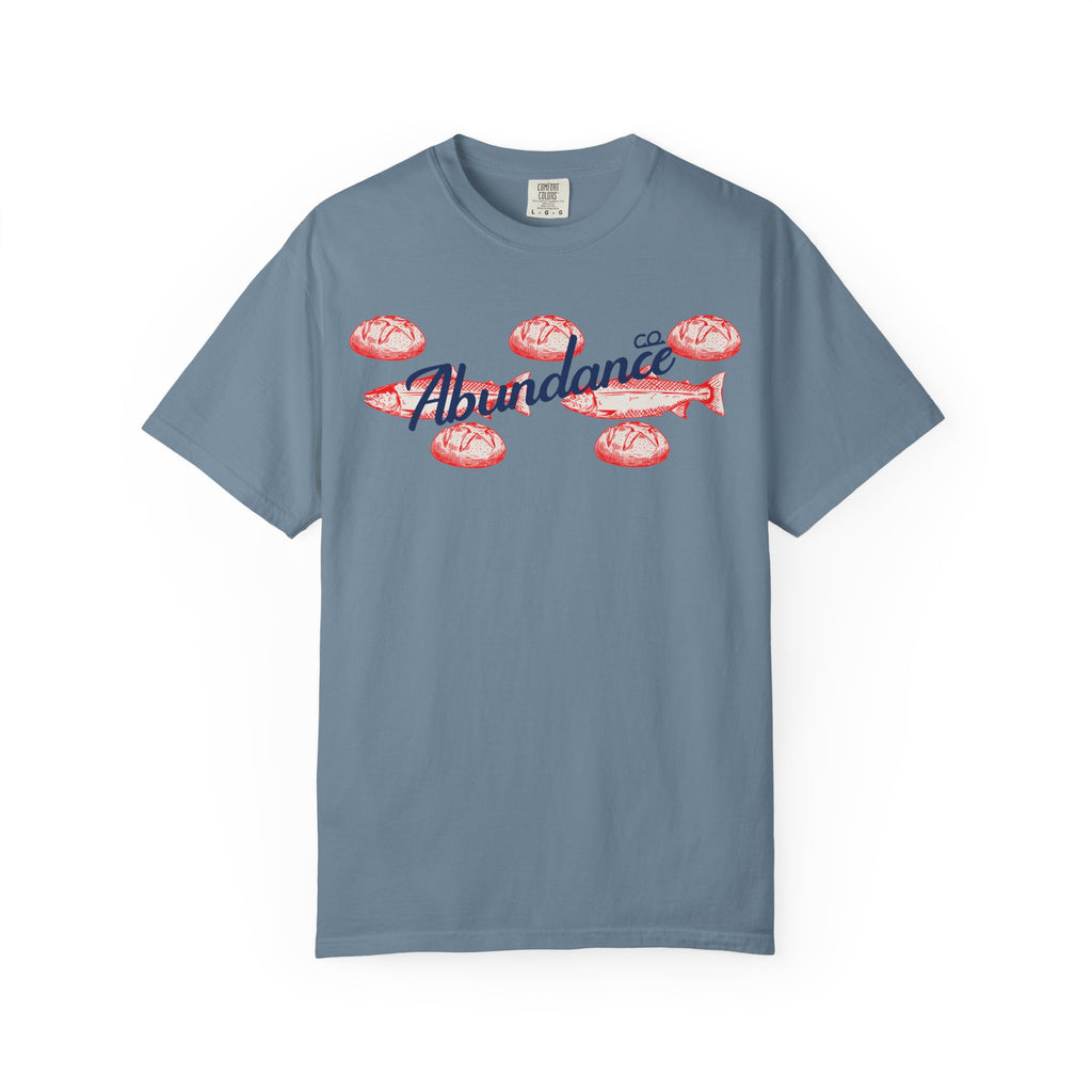 Abundance Fish & Shells T-Shirt — Coastal Seafood Graphic Tee