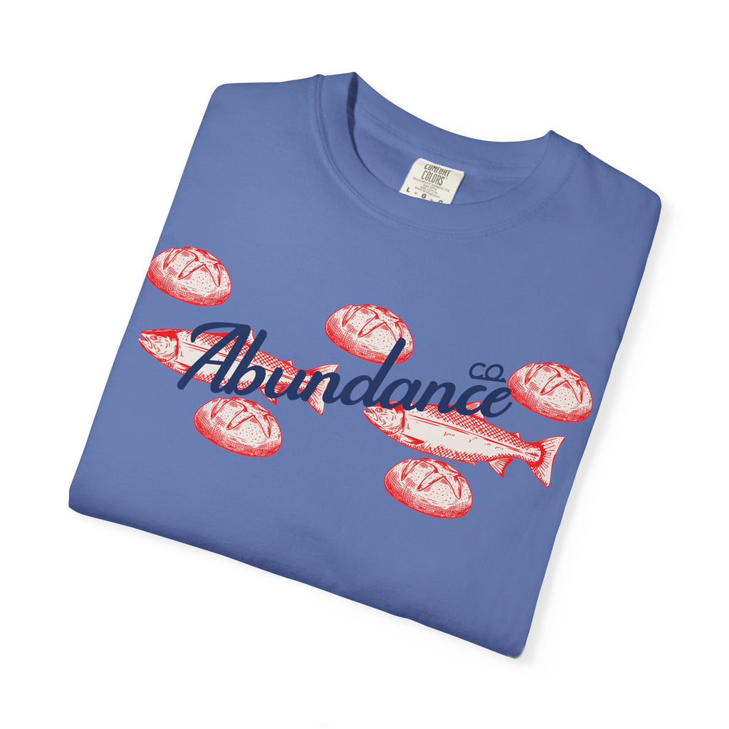 Abundance Fish & Shells T-Shirt — Coastal Seafood Graphic Tee