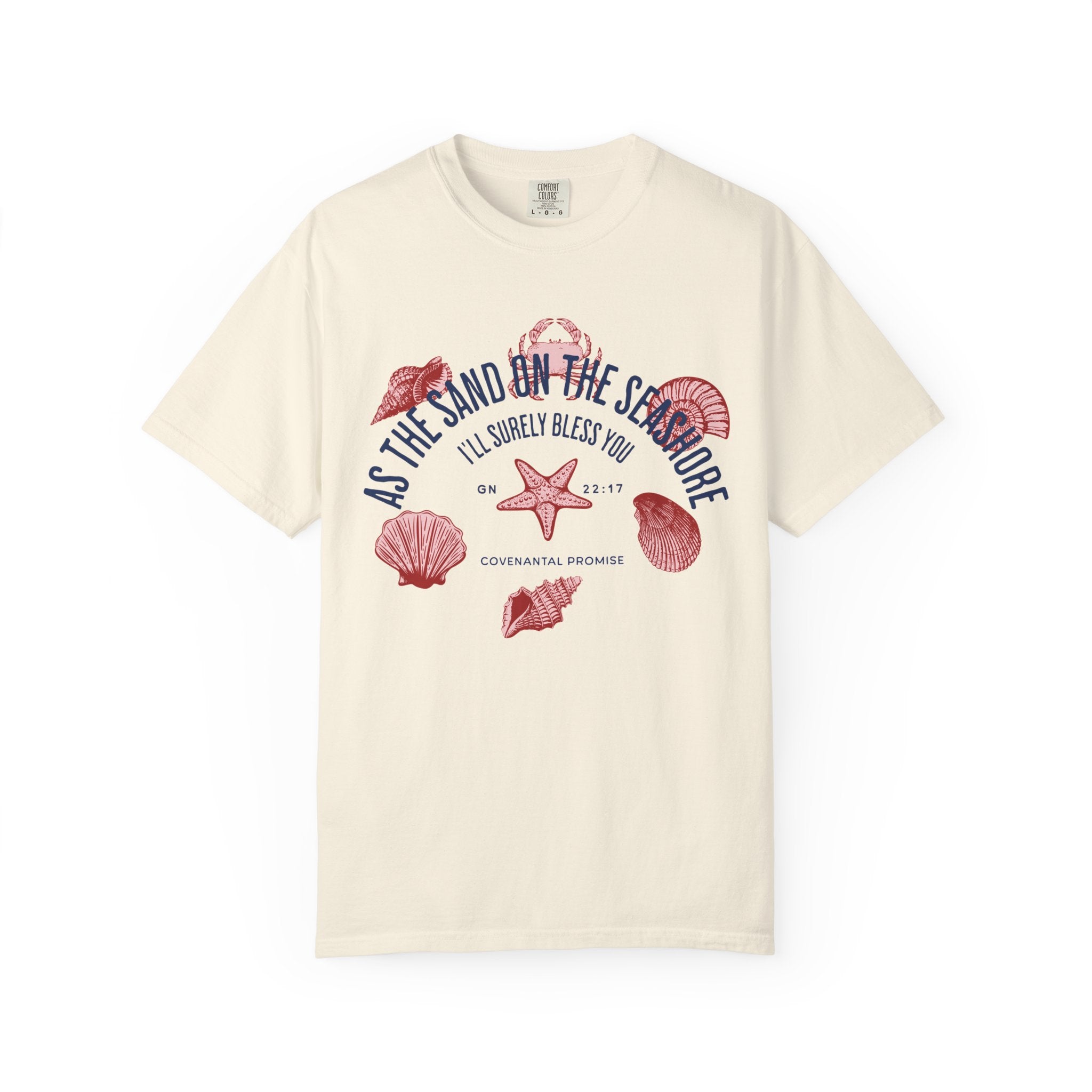 As the Sand on the Seashore - Sea Shells Graphic Tee