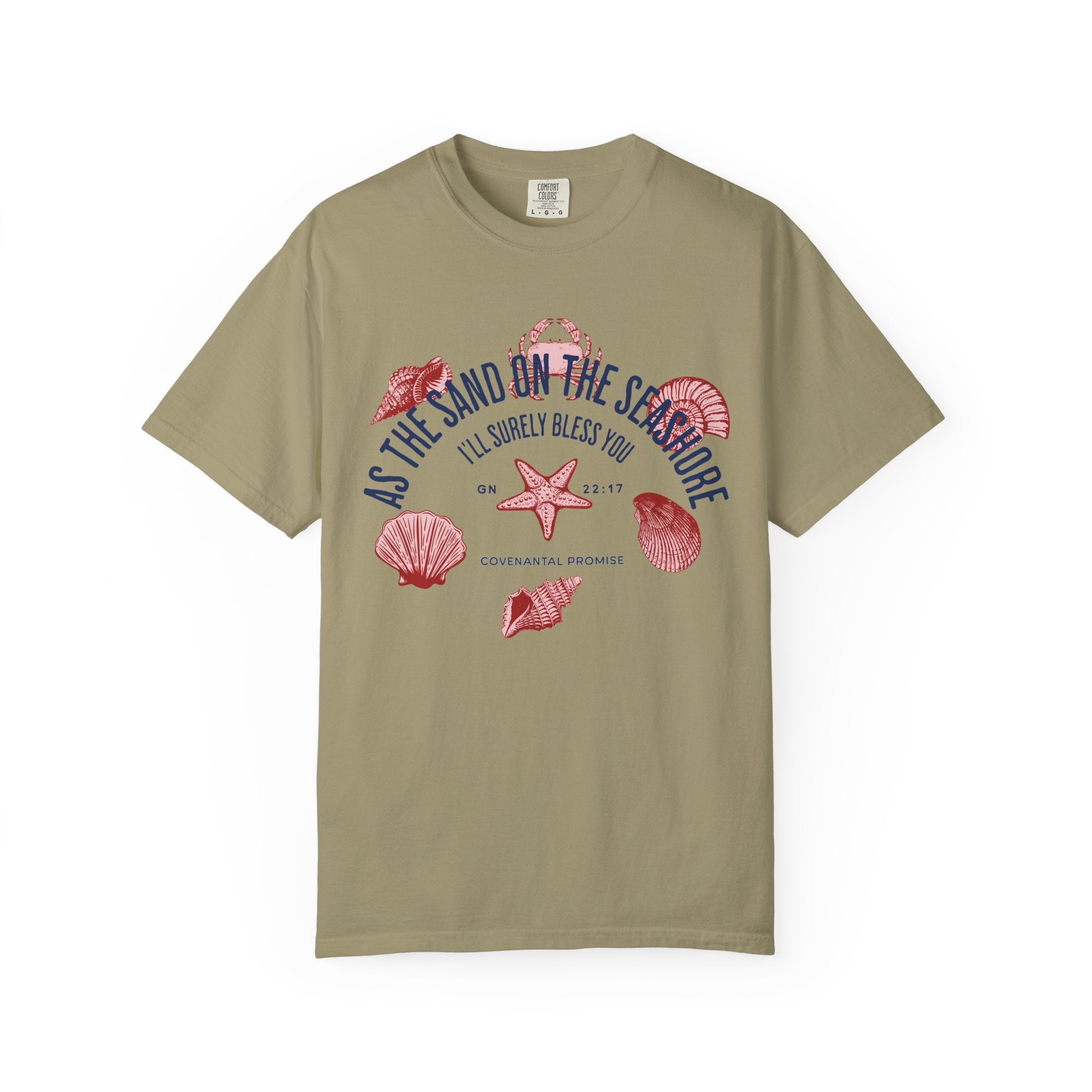 As the Sand on the Seashore - Sea Shells Graphic Tee
