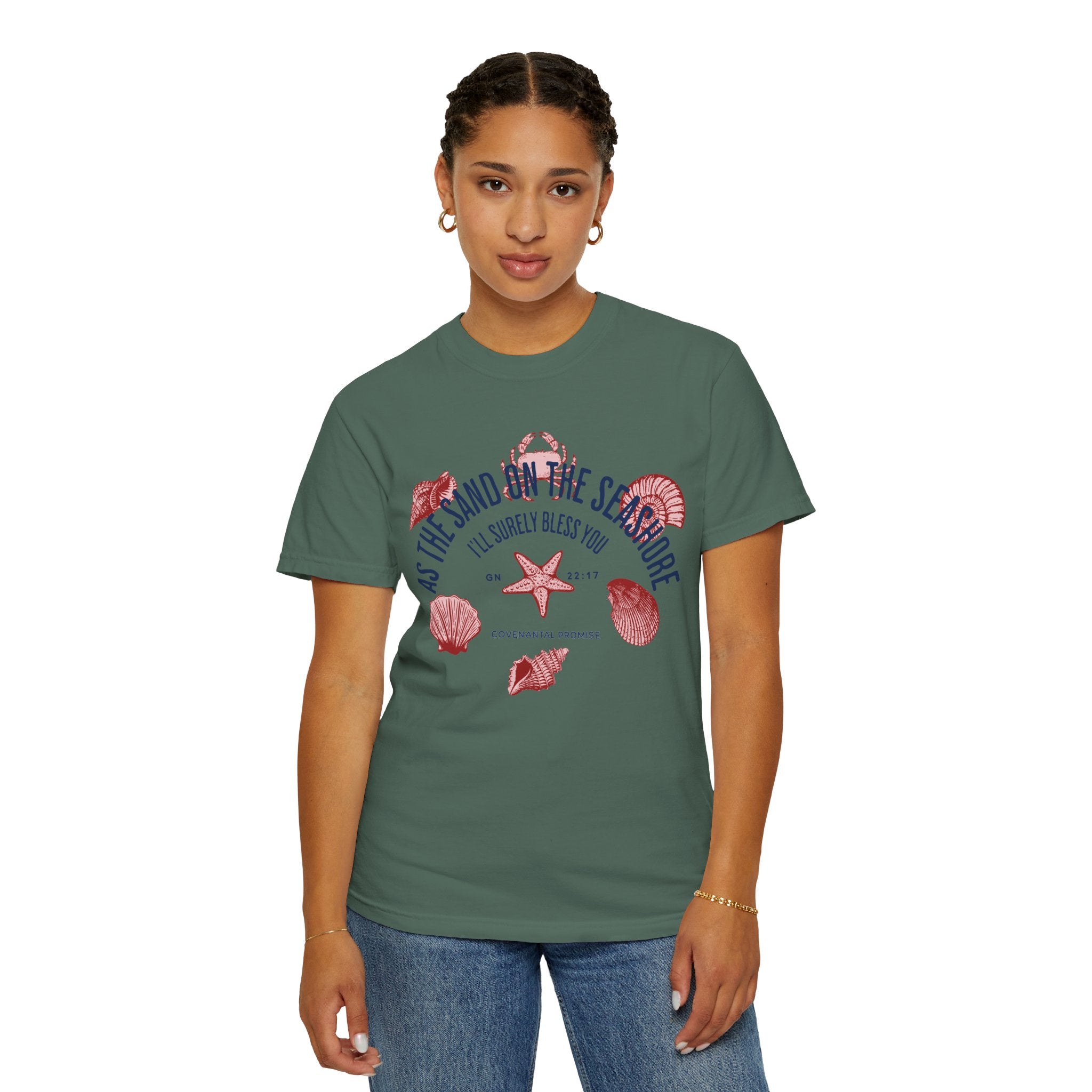 As the Sand on the Seashore - Sea Shells Graphic Tee
