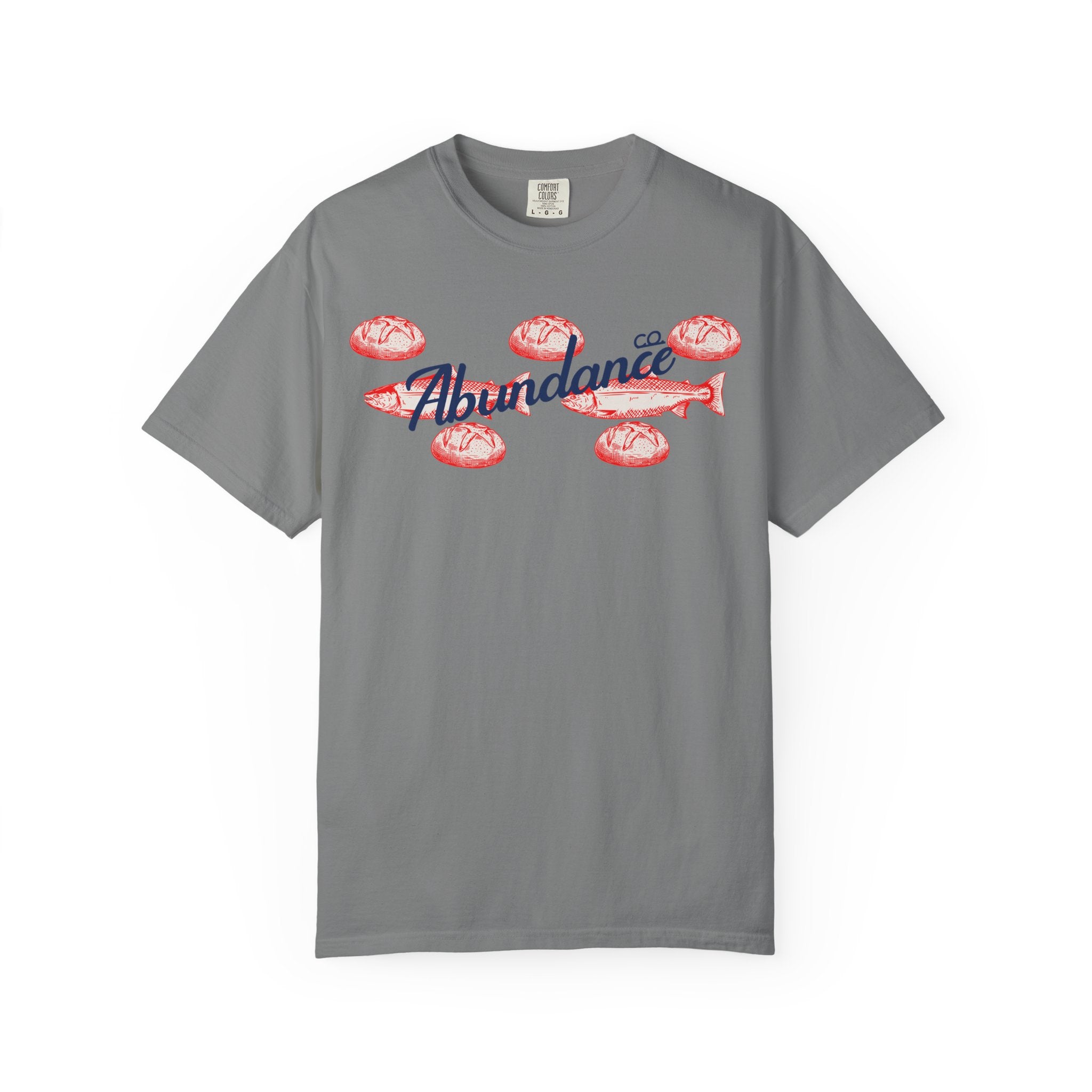 Abundance Fish & Shells T-Shirt — Coastal Seafood Graphic Tee