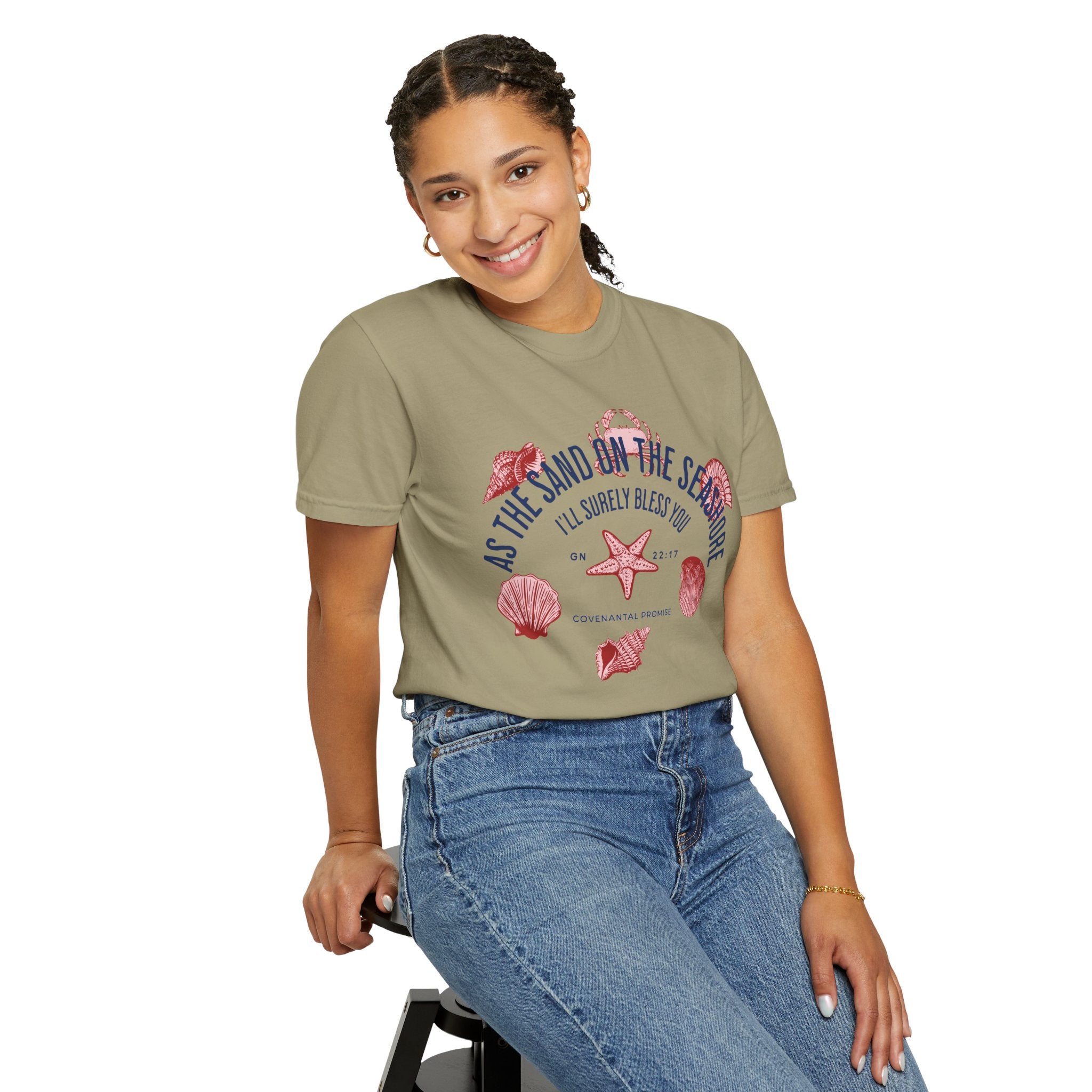As the Sand on the Seashore - Sea Shells Graphic Tee
