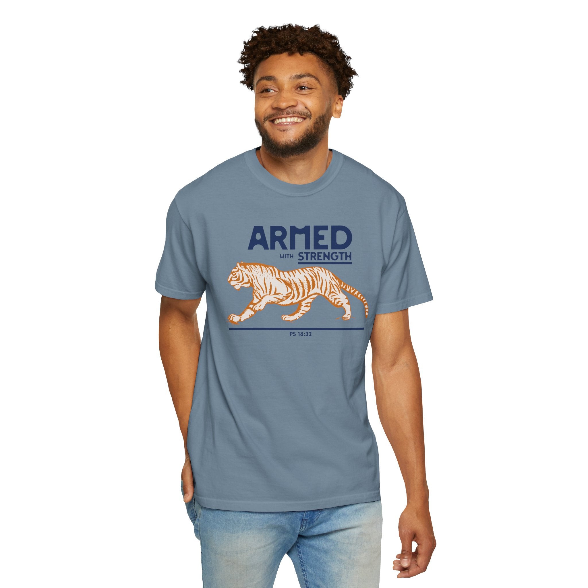 Armed with Strength - Tiger T-Shirt