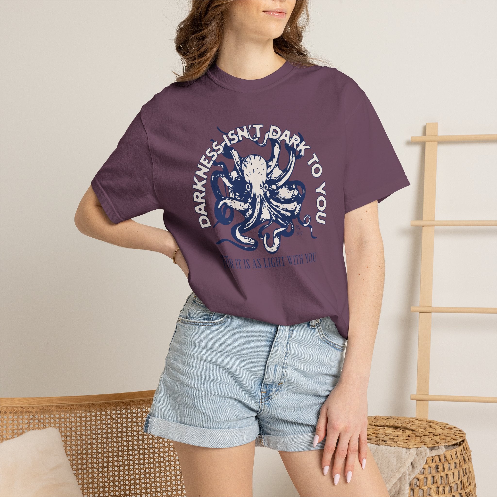 Darkness Is Not Dark to You - Octopus T-shirt