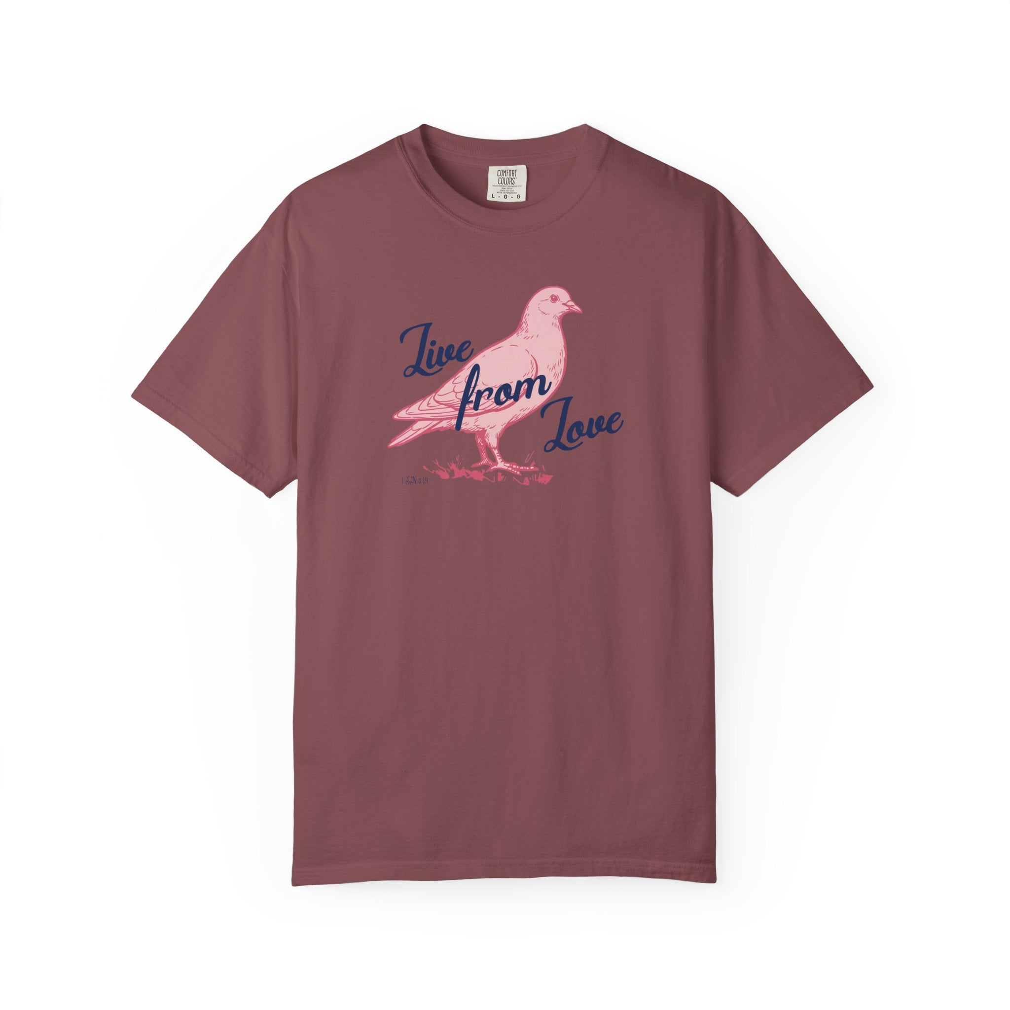 Live From Love - Dove Graphic Tee (Pink)
