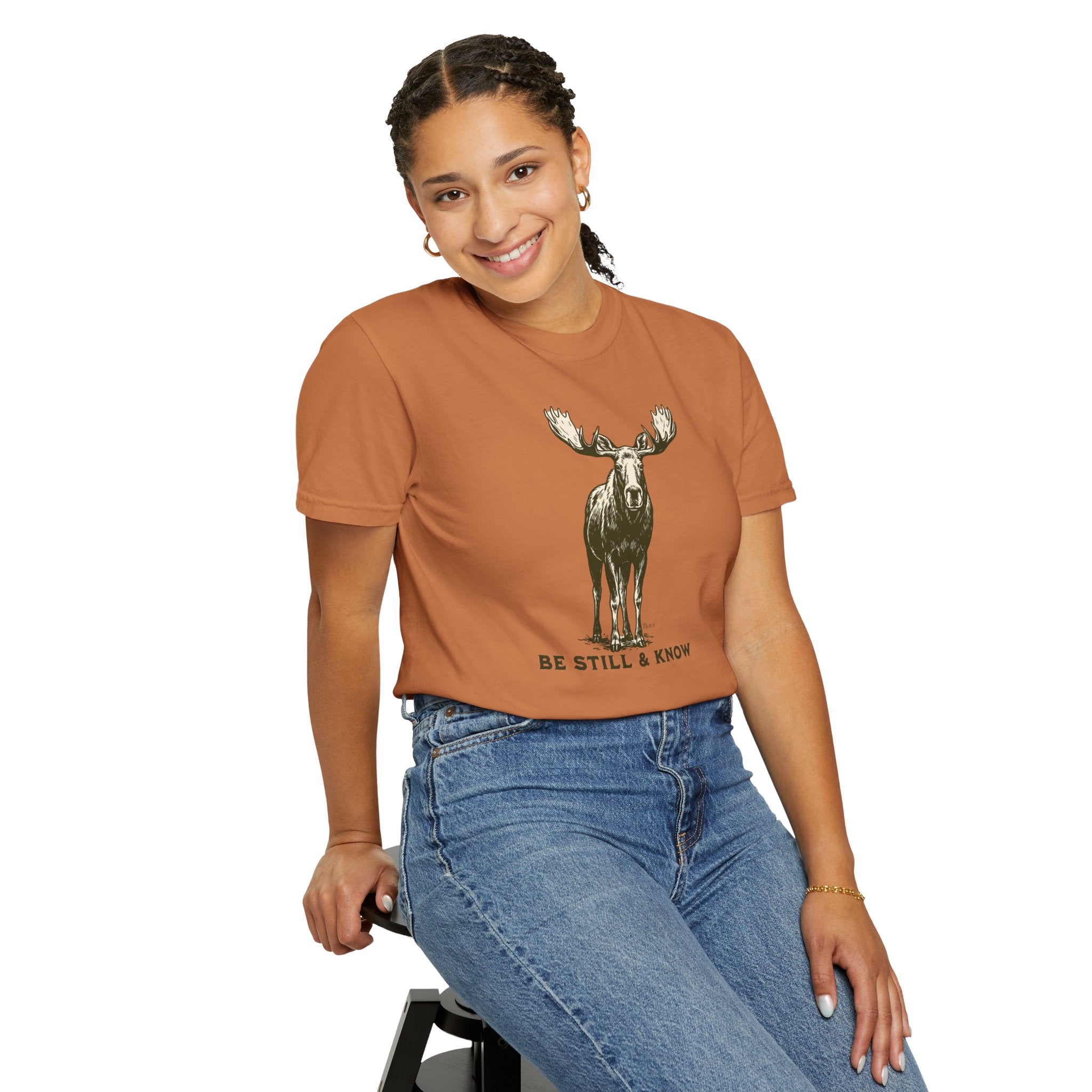 Be Still & Know Moose Graphic T-Shirt