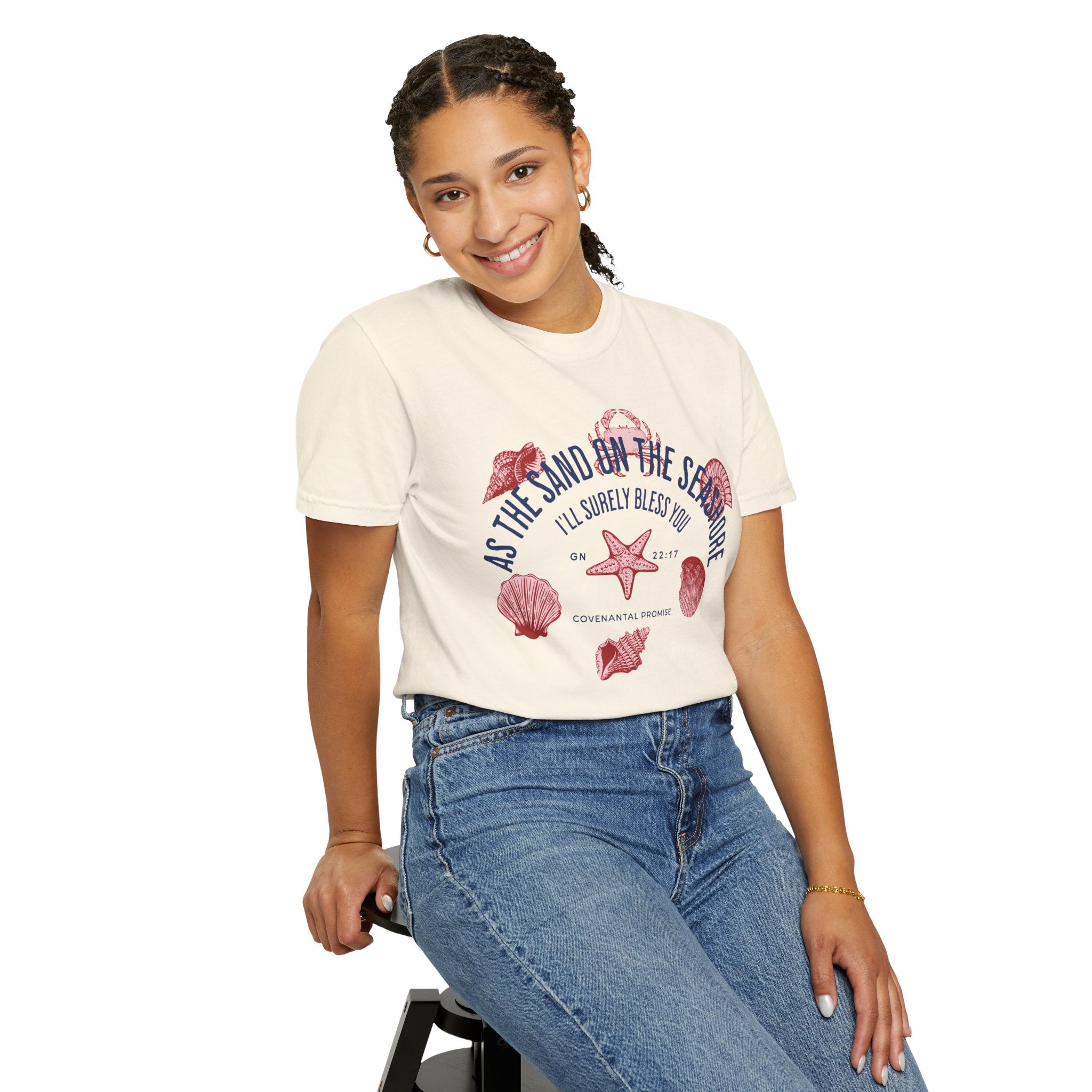 As the Sand on the Seashore - Sea Shells Graphic Tee