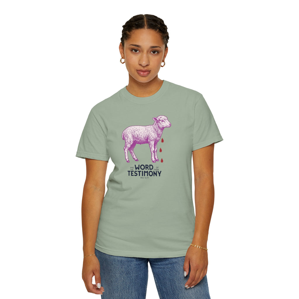 Lamb of God with Word of their Testimony - Lamb T-Shirt