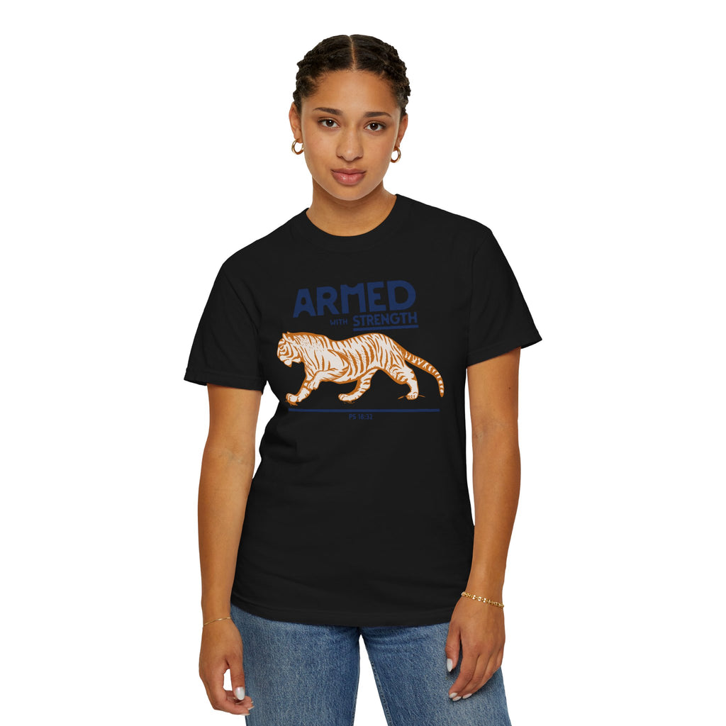Armed with Strength - Tiger T-Shirt