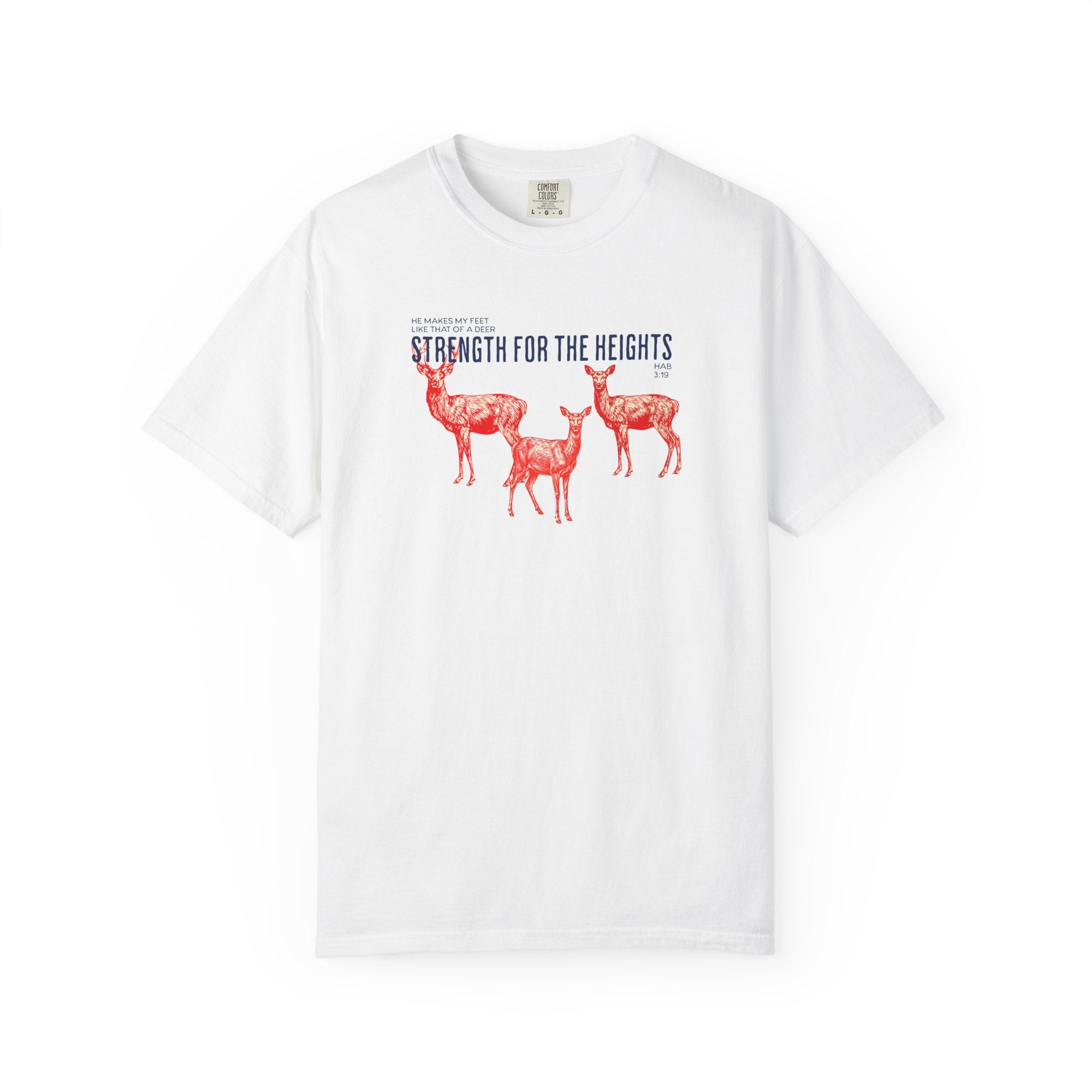 Strength for the Heights - Deer Graphic T-Shirt