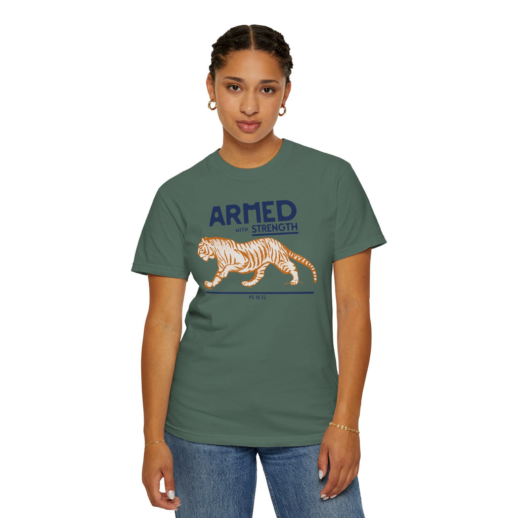Armed with Strength - Tiger T-Shirt