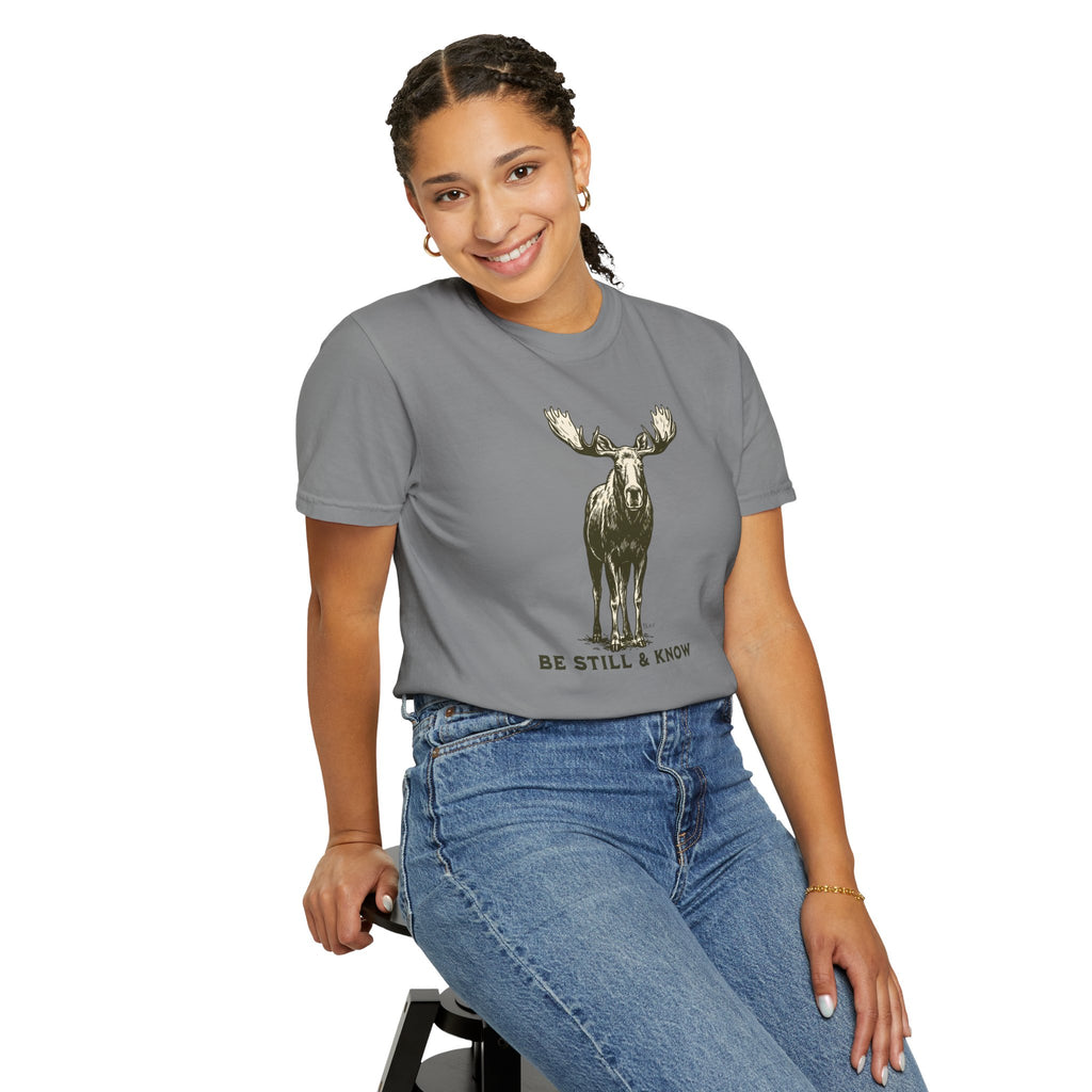 Be Still & Know Moose Graphic T-Shirt