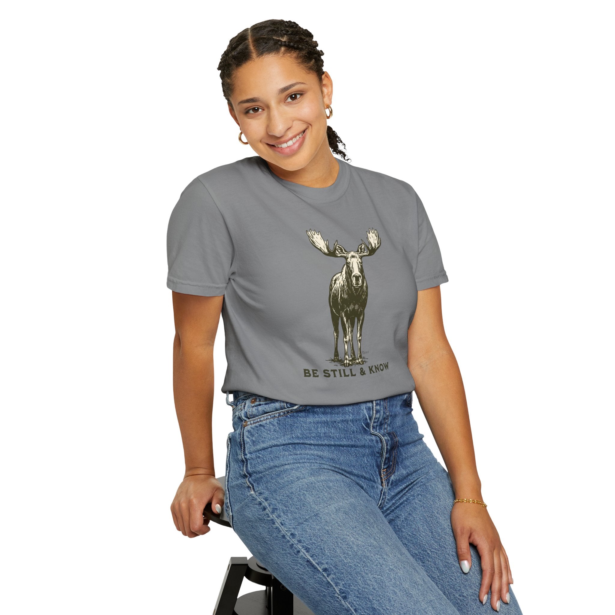 Be Still & Know Moose Graphic T-Shirt